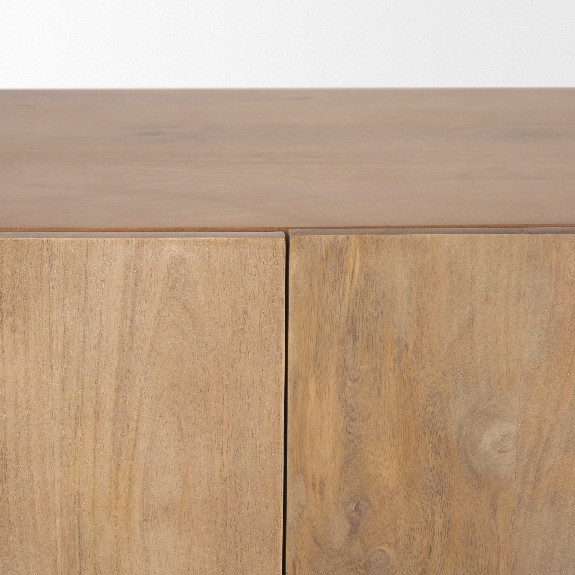 beth light brown wood w/ 3 doors sideboard