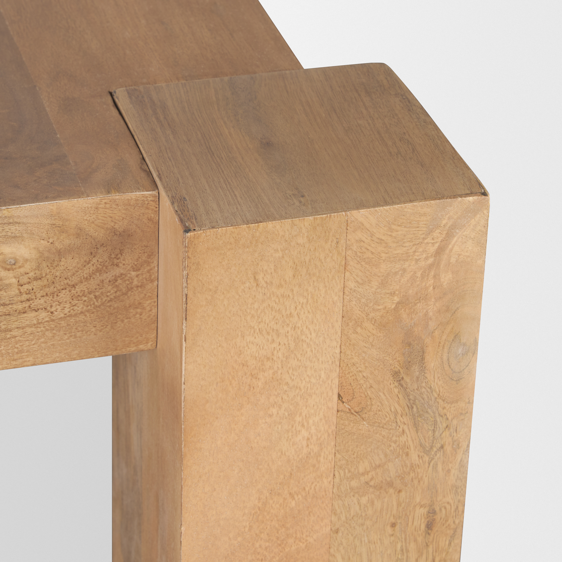 beth light brown wood rectangular dining table