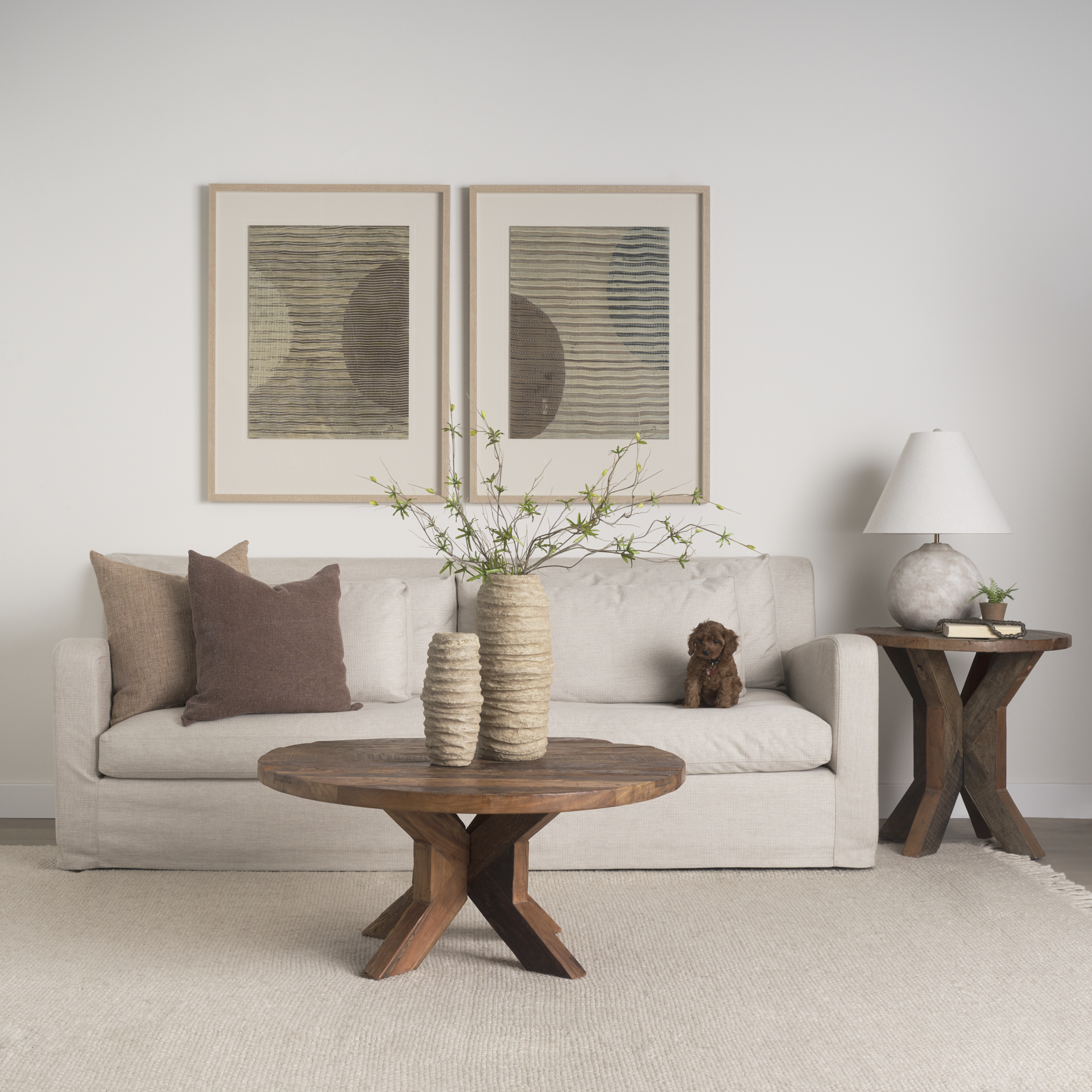 heidi reclaimed brown wooden coffee table