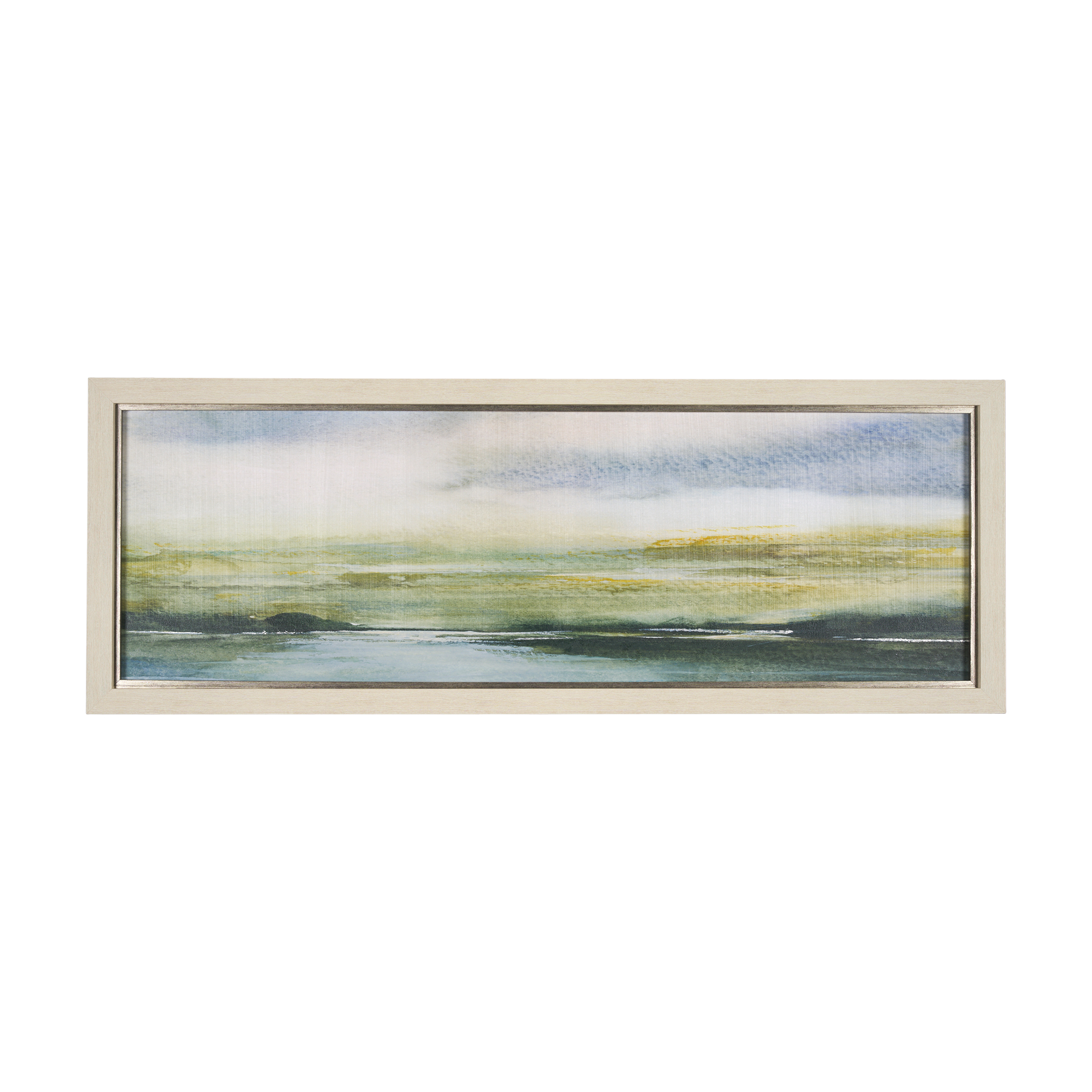 spring horizon i by mercana studio a hand embelished textured framed art print