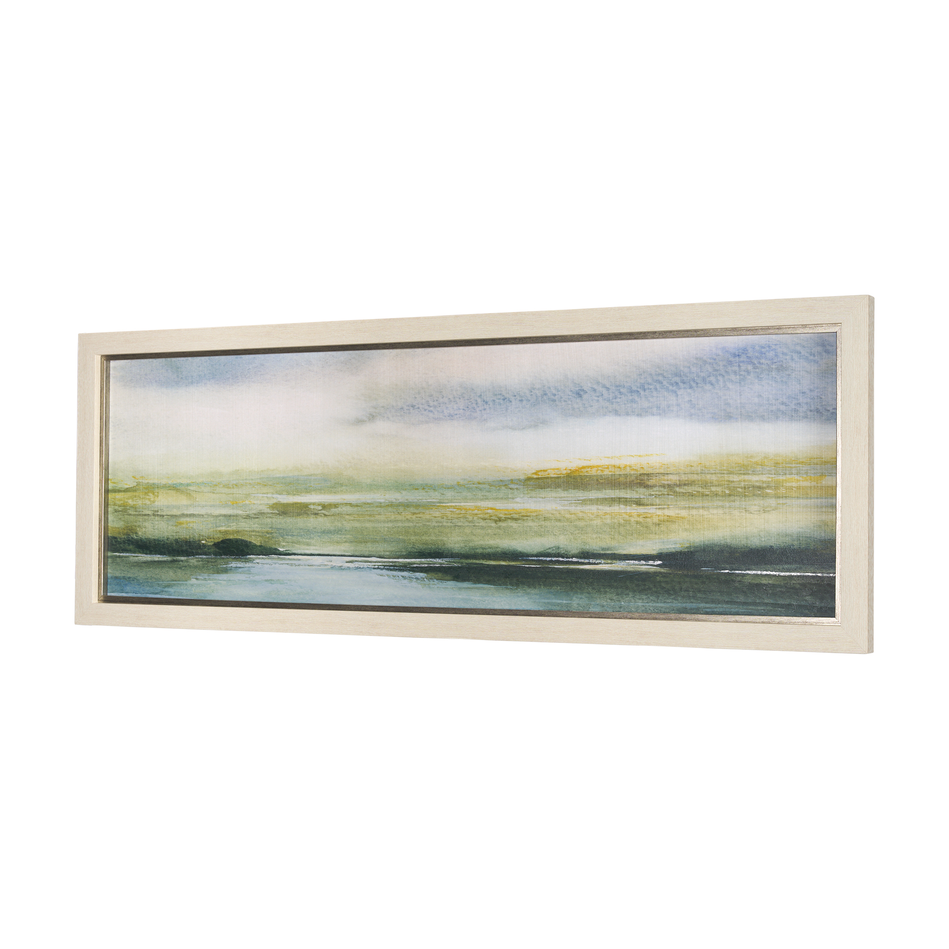 spring horizon i by mercana studio a hand embelished textured framed art print