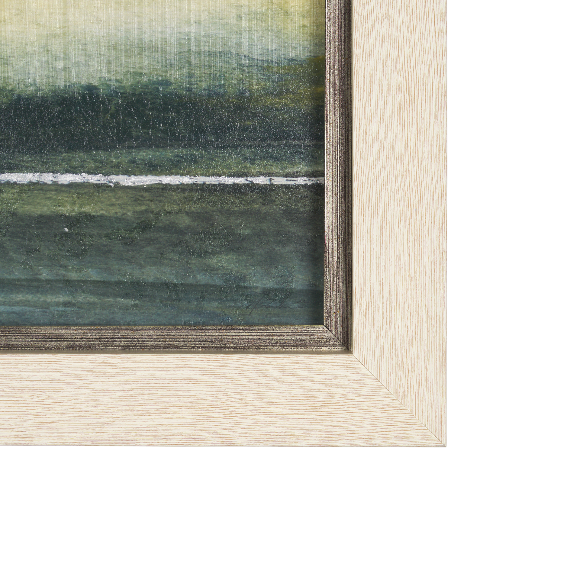 spring horizon i by mercana studio a hand embelished textured framed art print