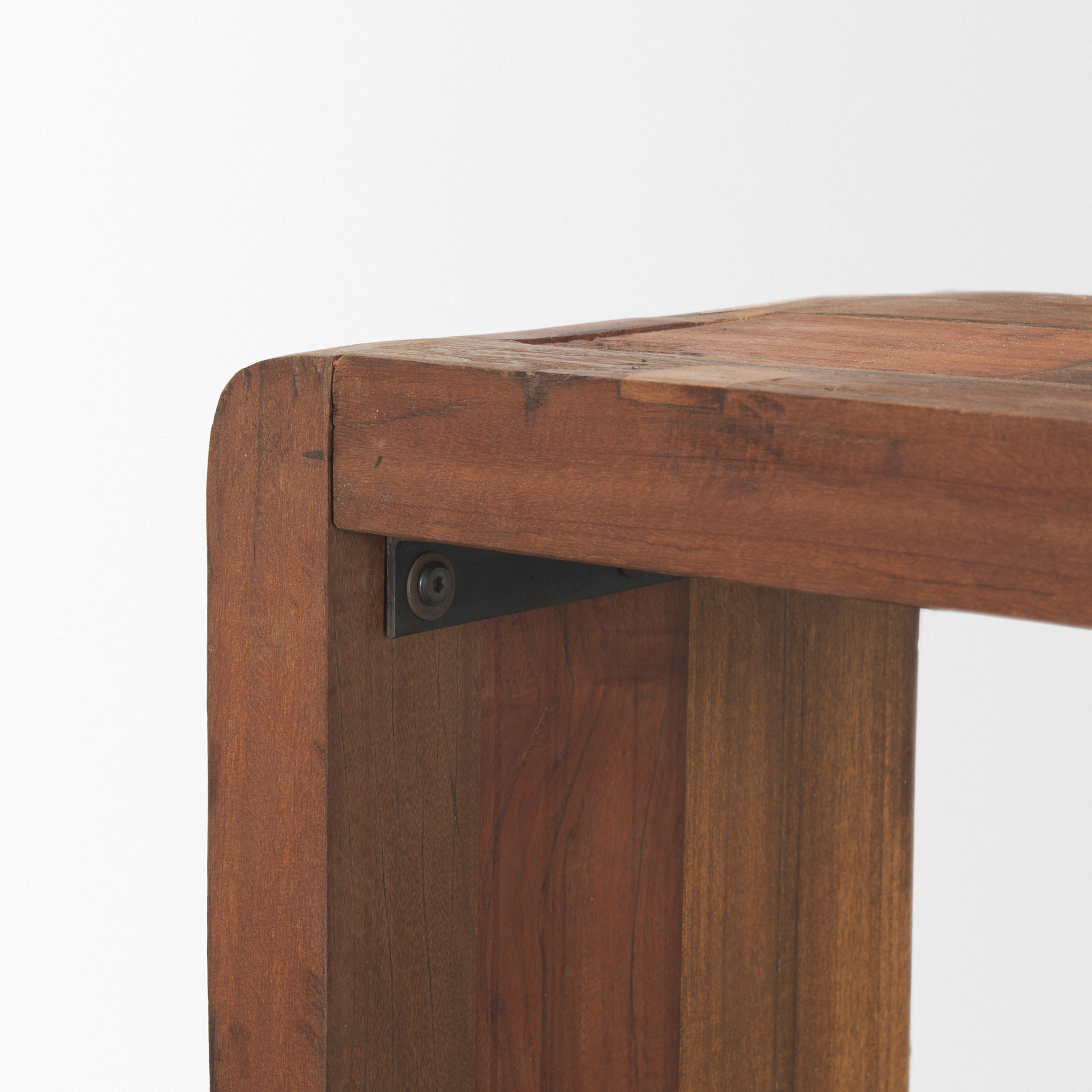 estelle rustic brown reclaimed wood console table