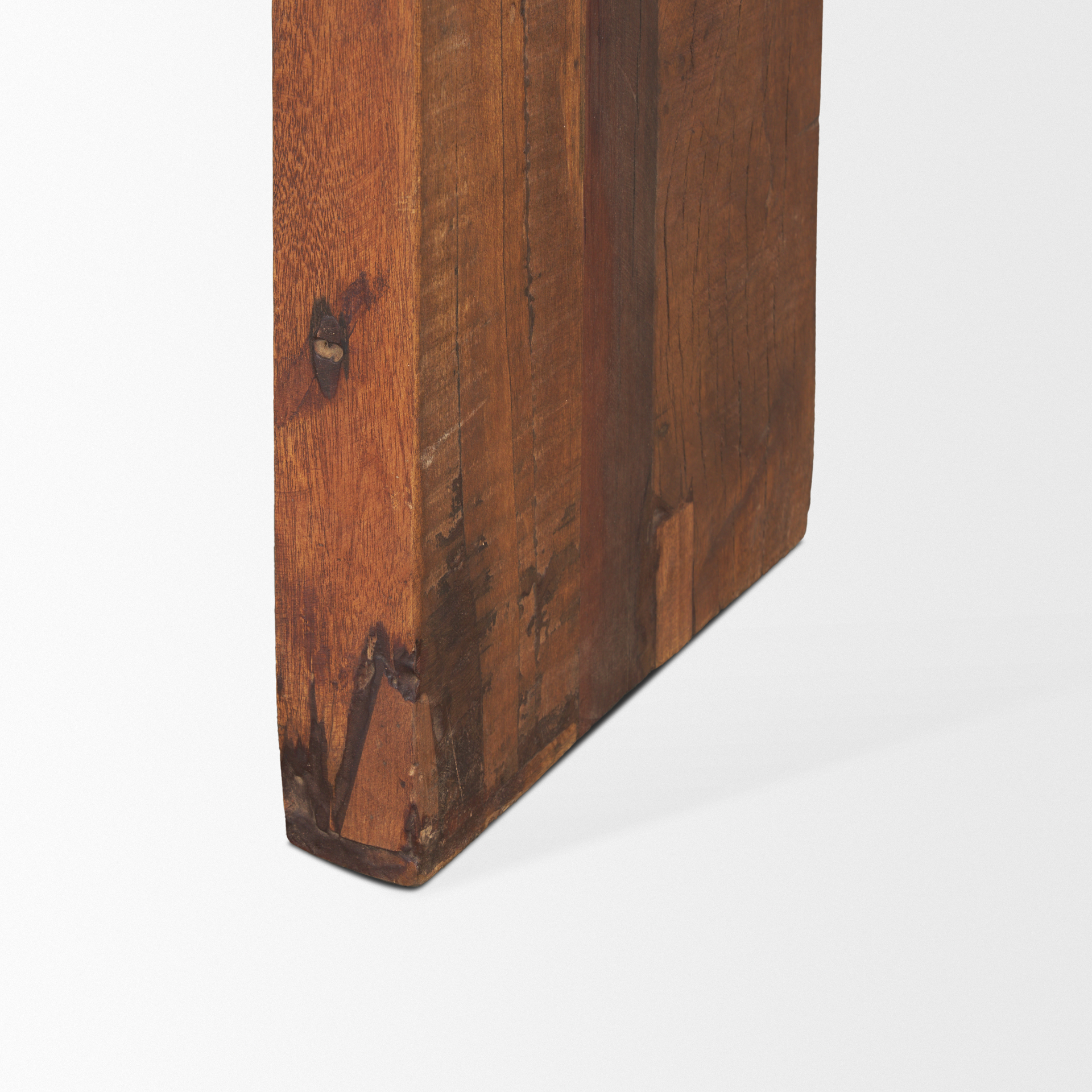 estelle rustic brown reclaimed wood console table