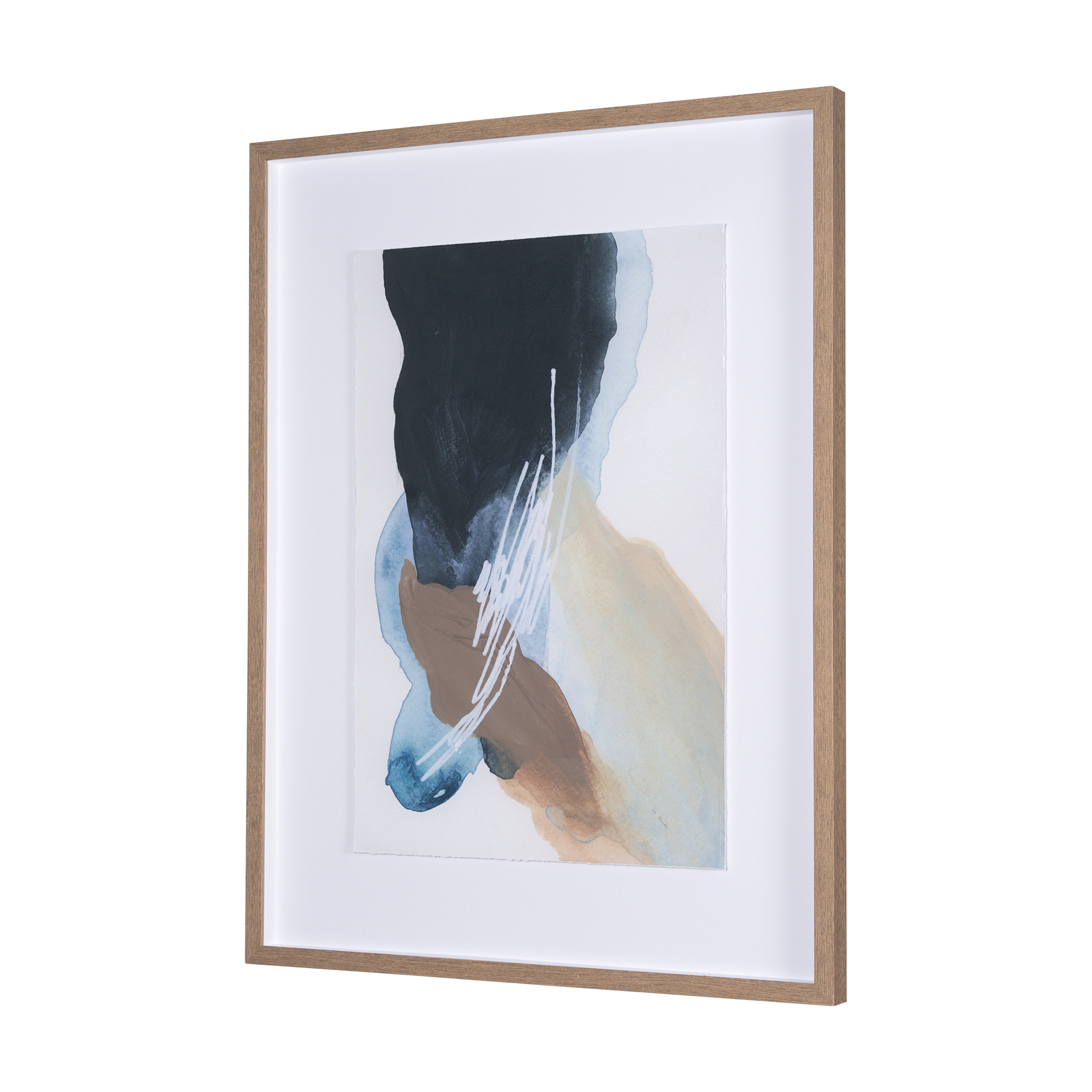 darkness leads to light i by irhavuka hand embelished textured framed art print matted under glass