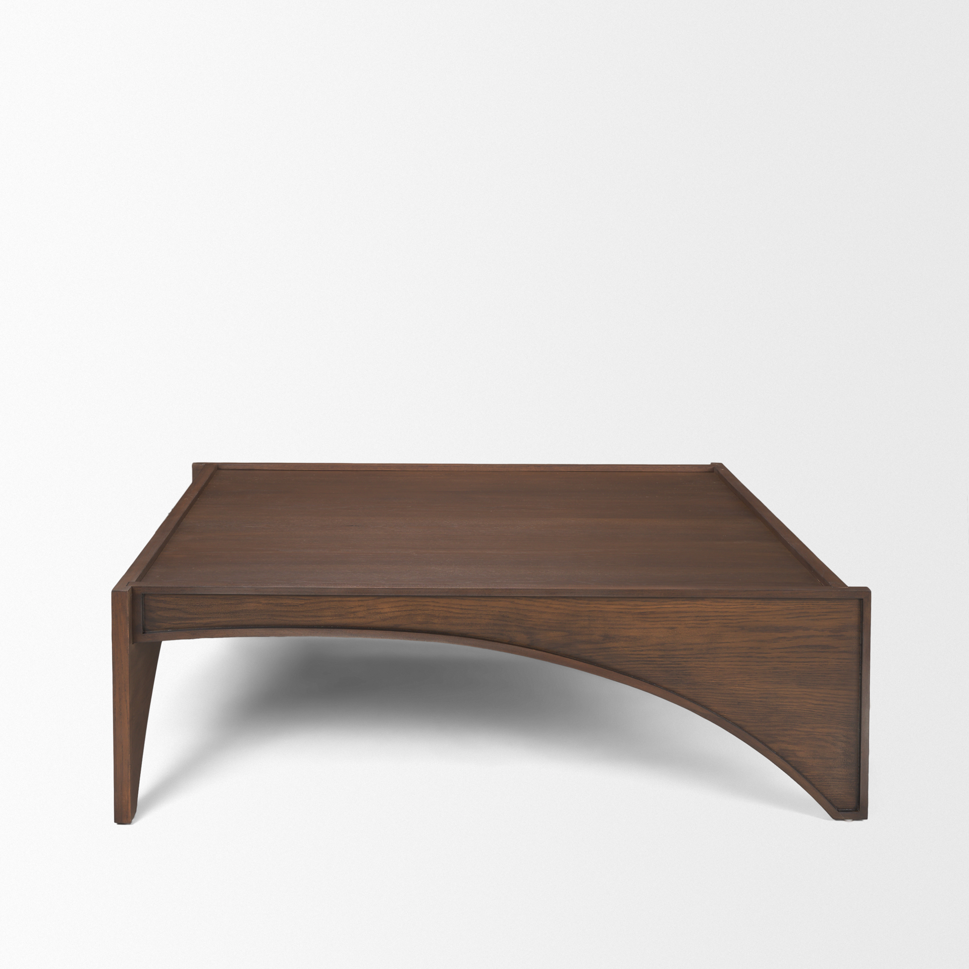laraya medium brown wood coffee table