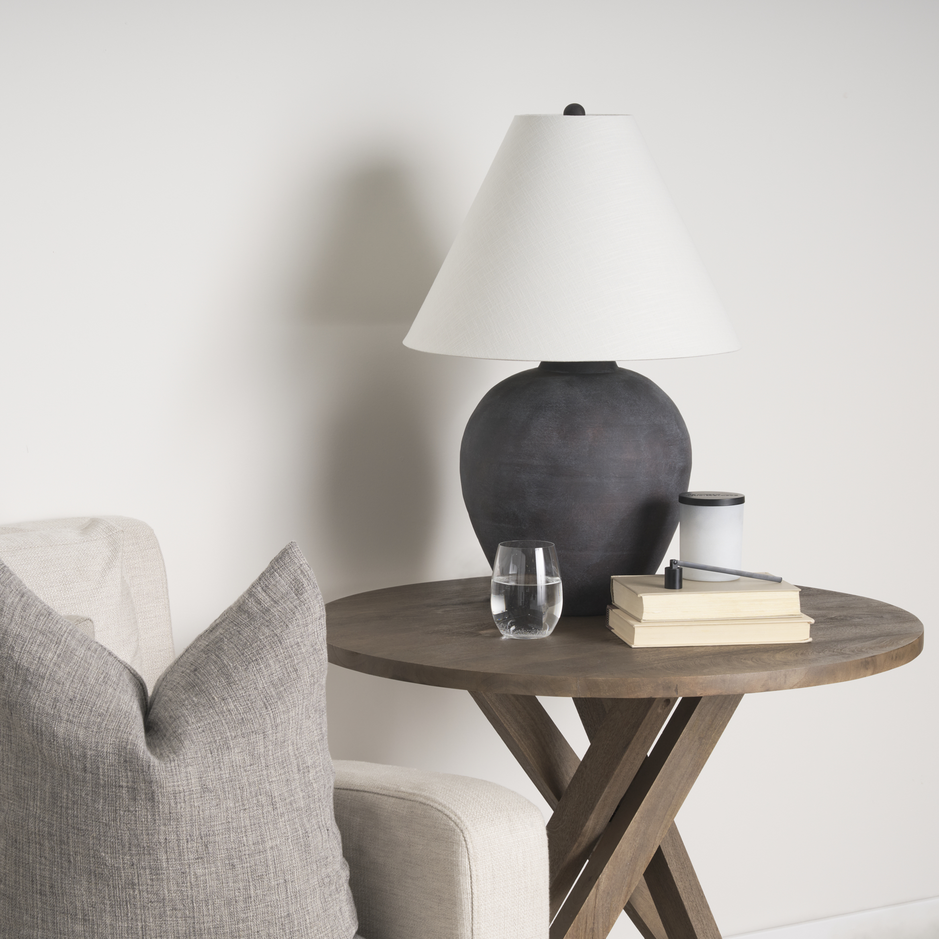 solana medium brown wood foyer table