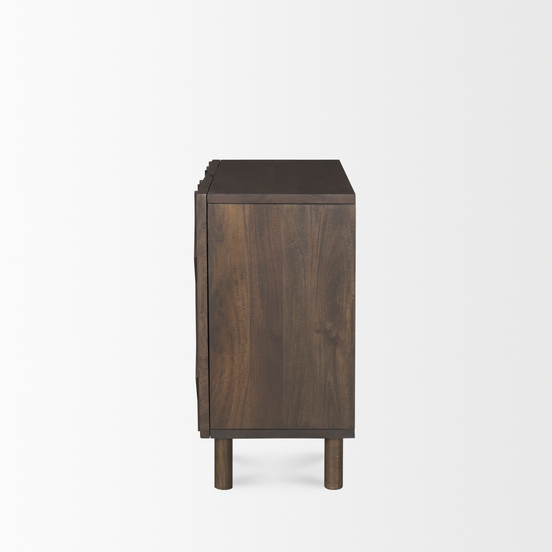 heera dark brown diamond motif w/ shelf accent cabinet