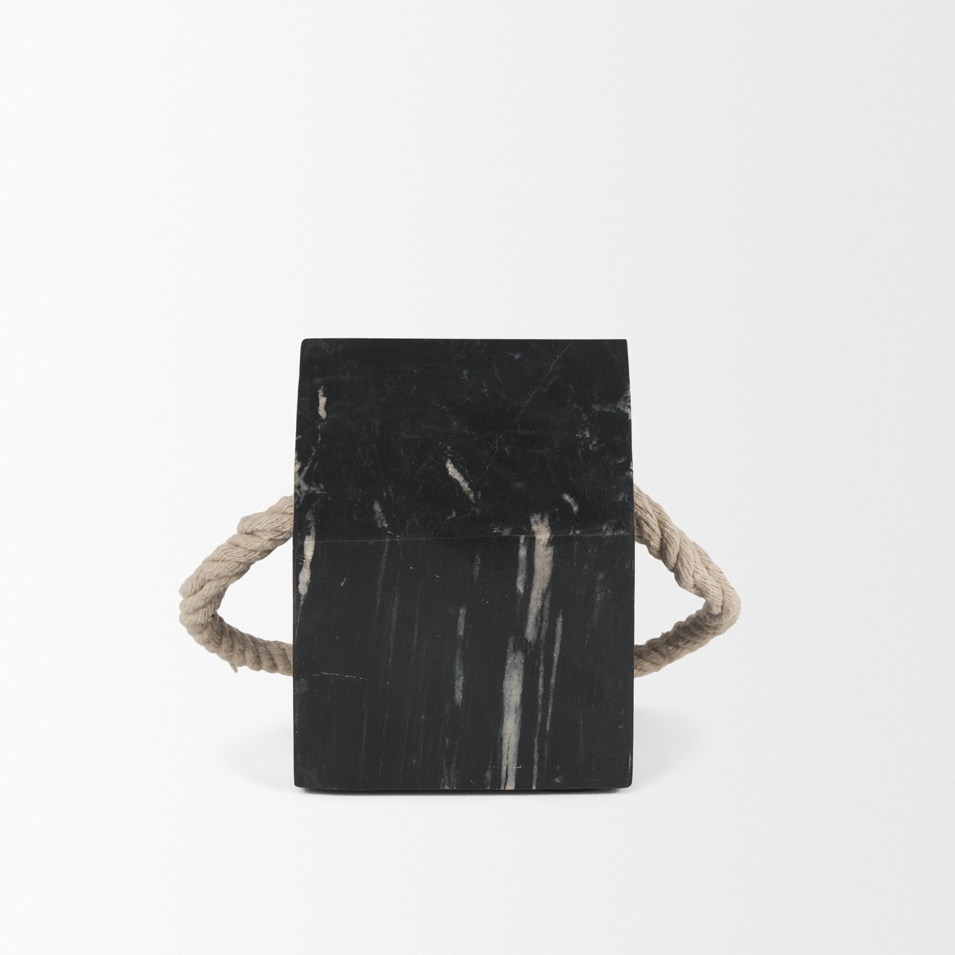 raena black marble house door stopper