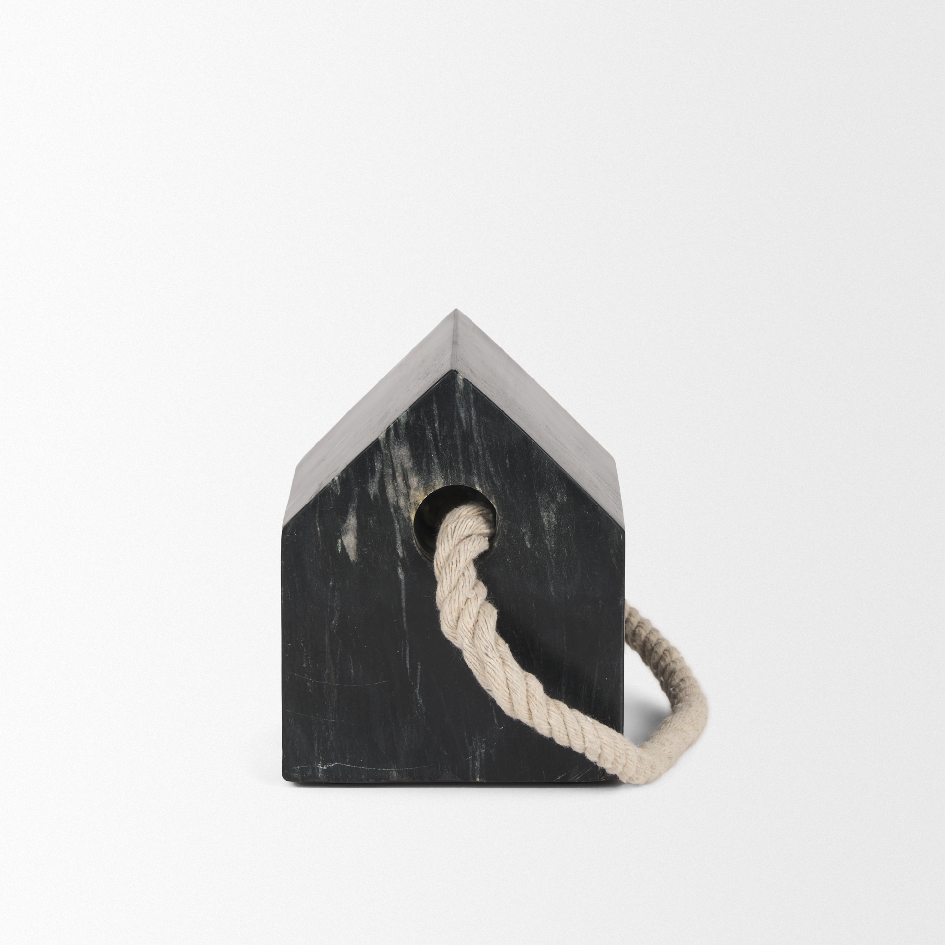 raena black marble house door stopper