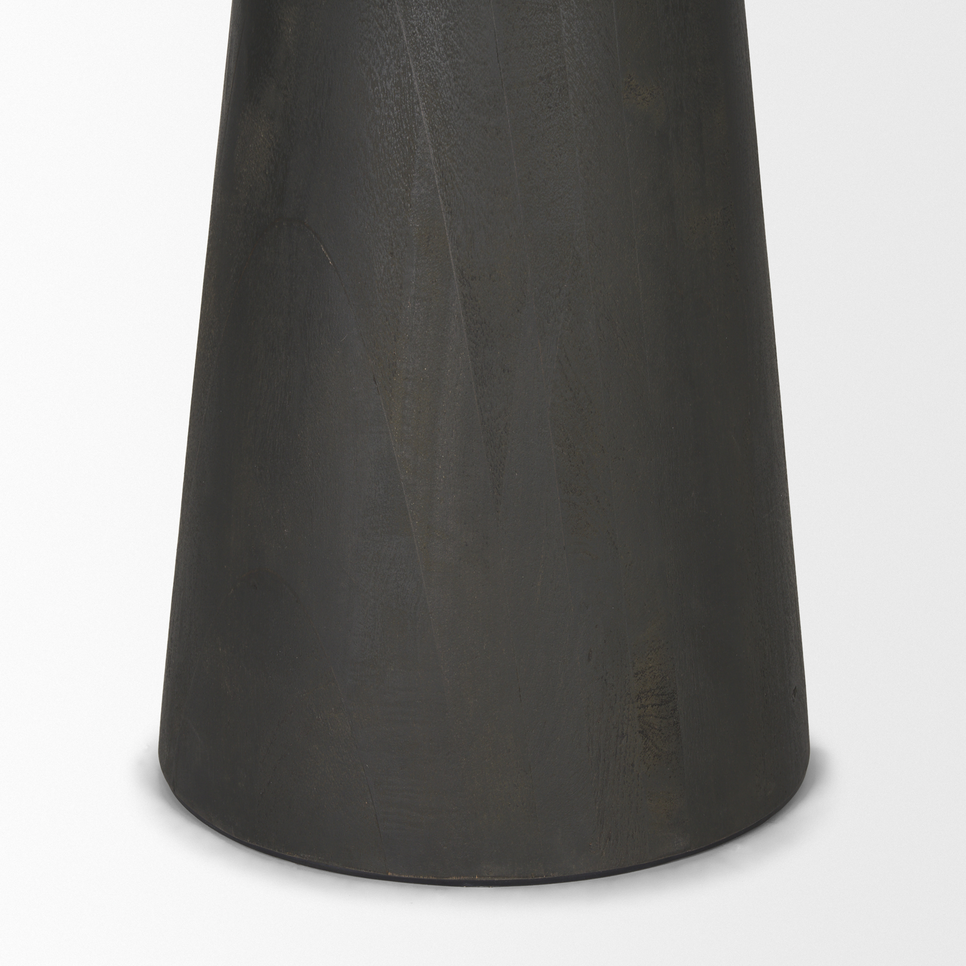 maxwell 48l x 48w x 30h round white marble top w/ black metal and wood pedestal base dining table