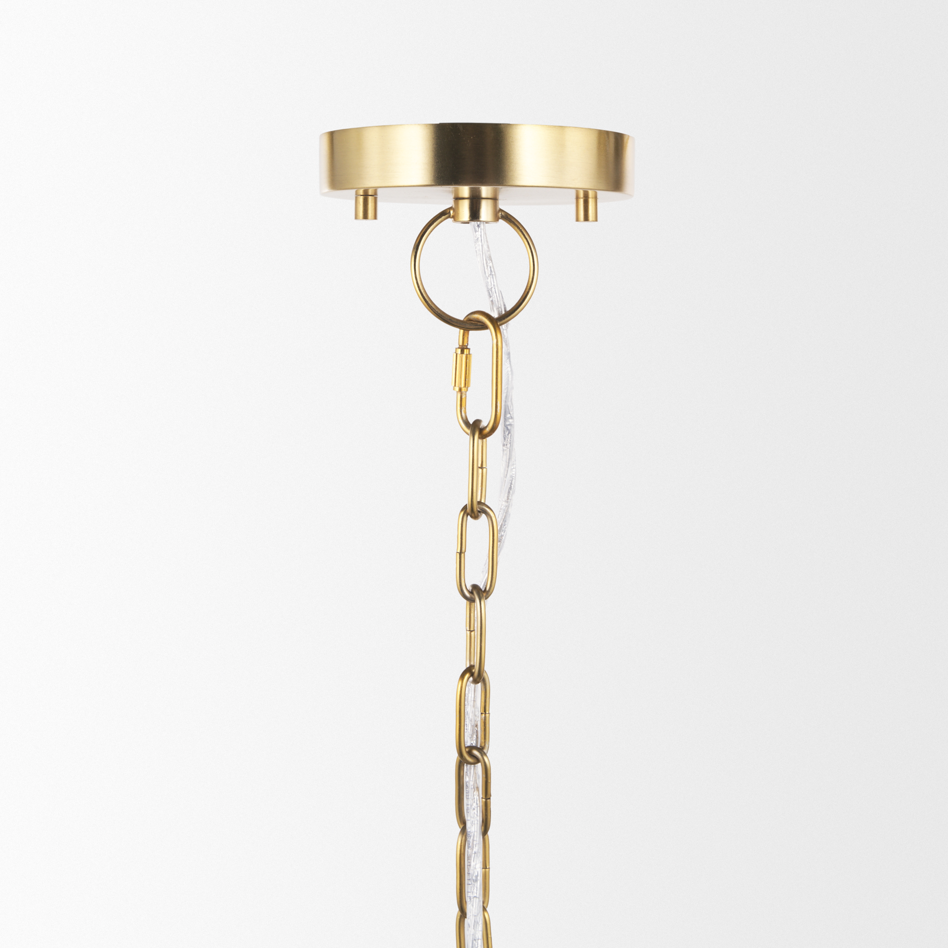 saliha cane w/ brass metal pendant light