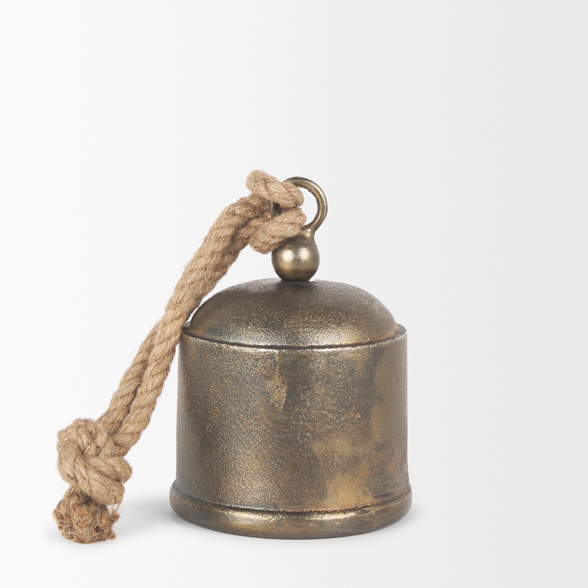 quincy medium gold metal decorative bell object