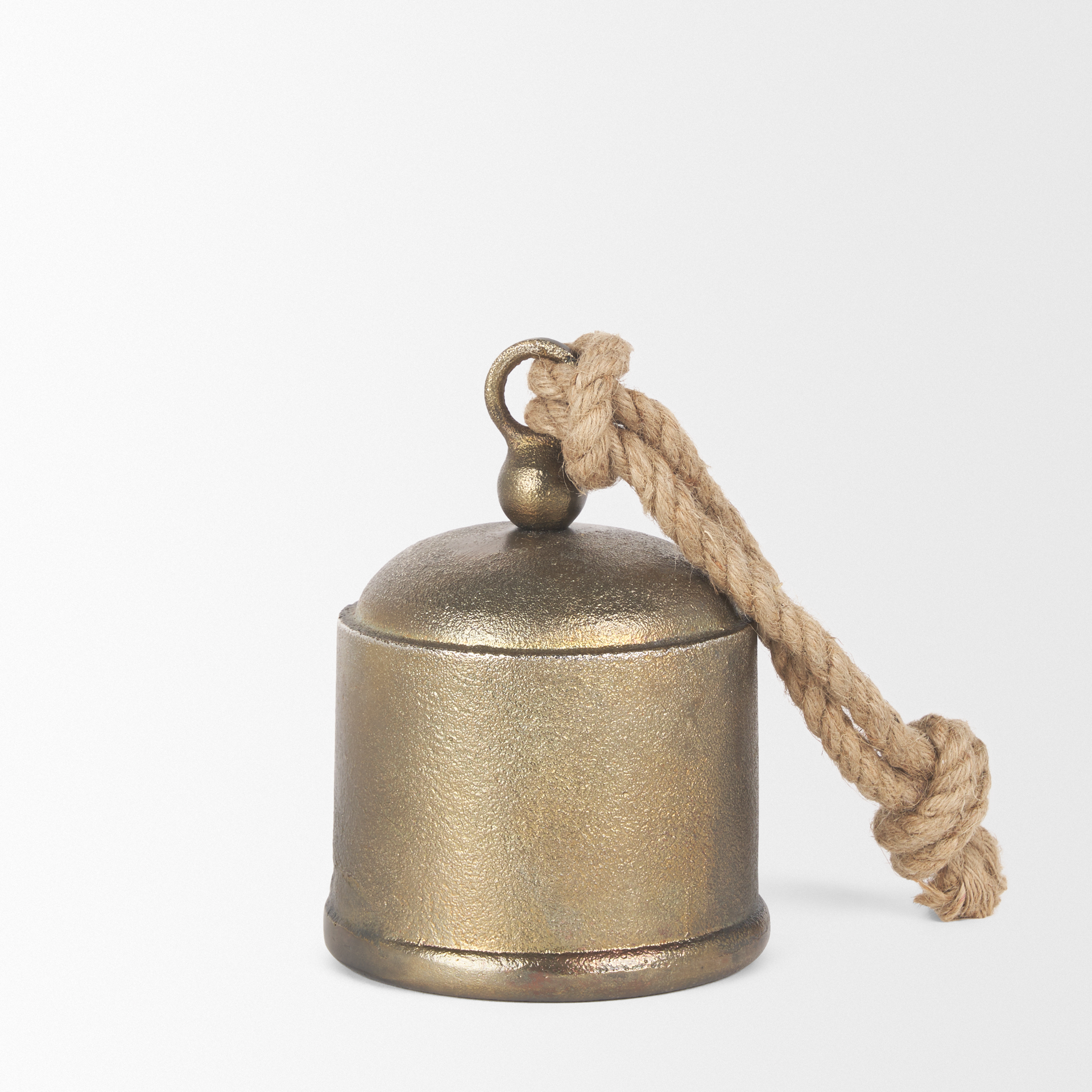 quincy medium gold metal decorative bell object