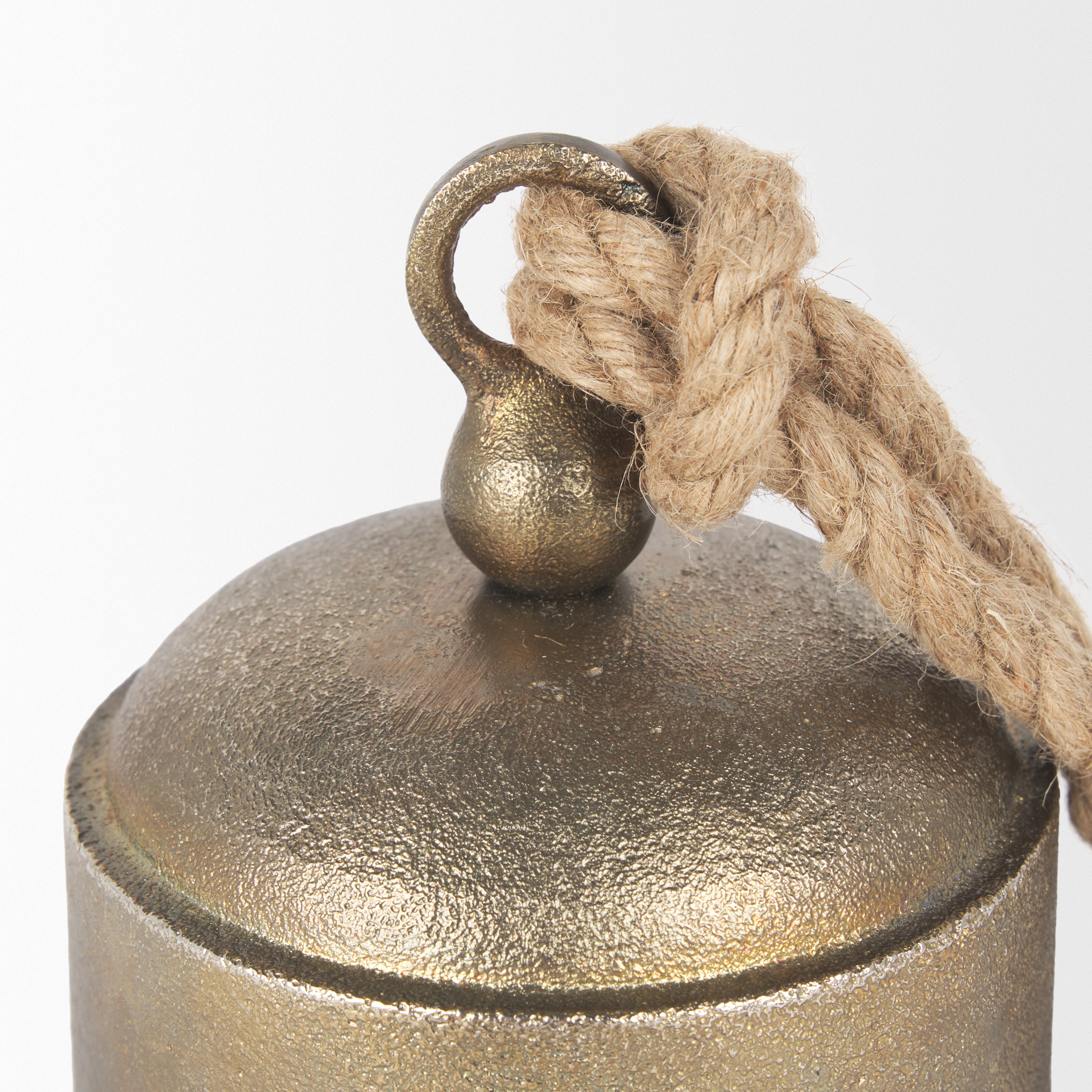 quincy medium gold metal decorative bell object