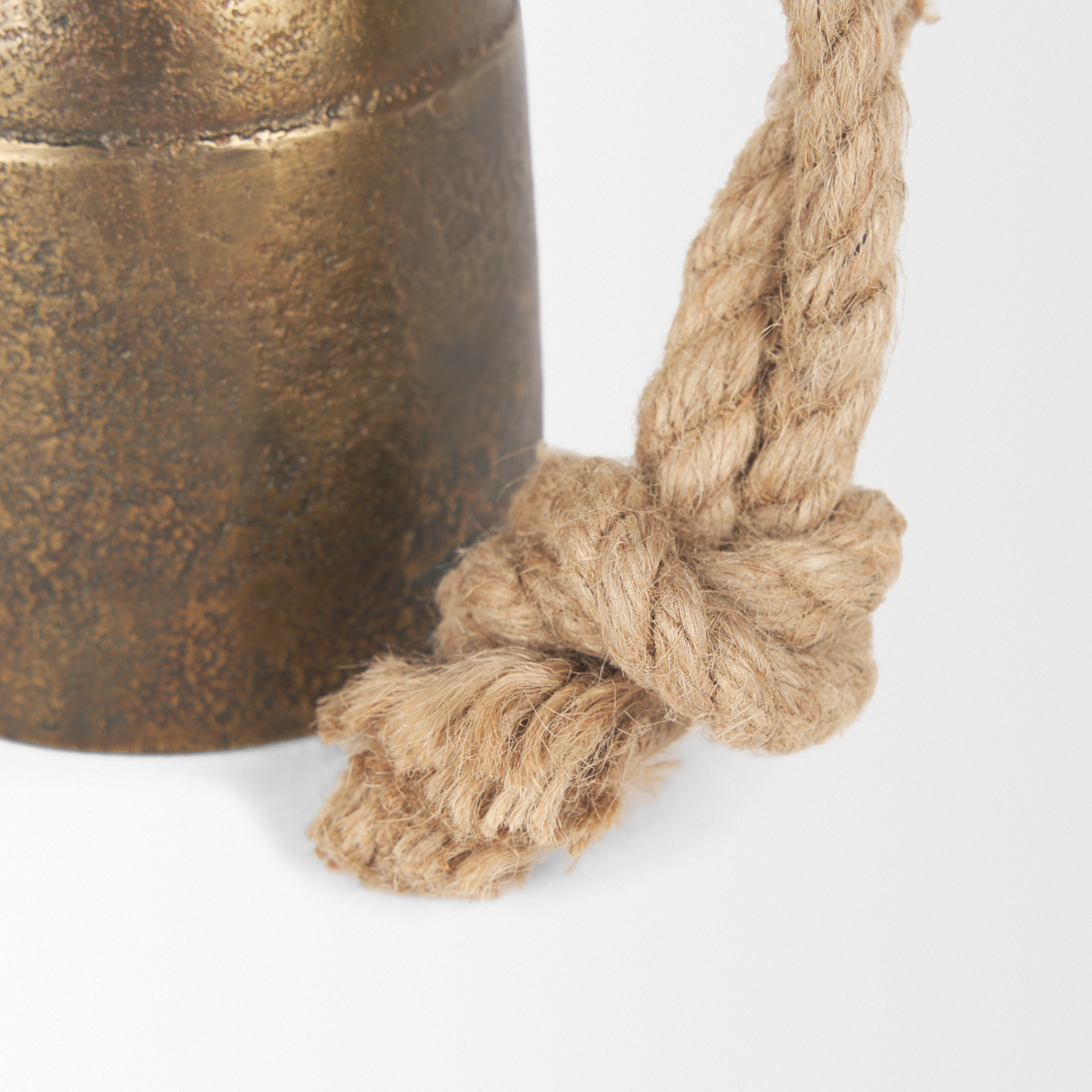 quincy small gold metal decorative bell object
