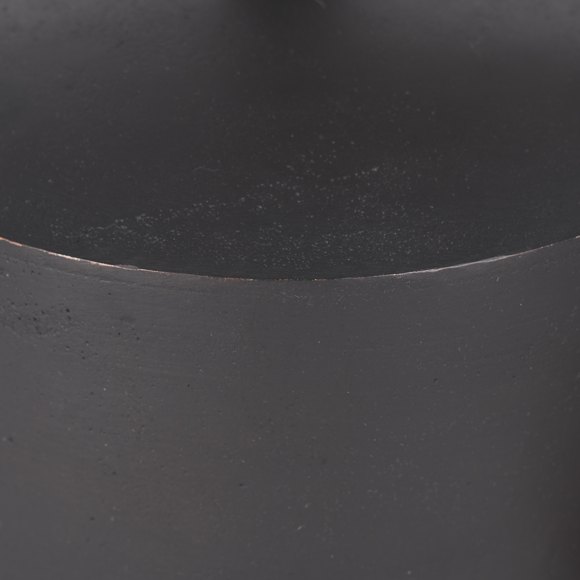 quincy large matte black metal decorative bell object