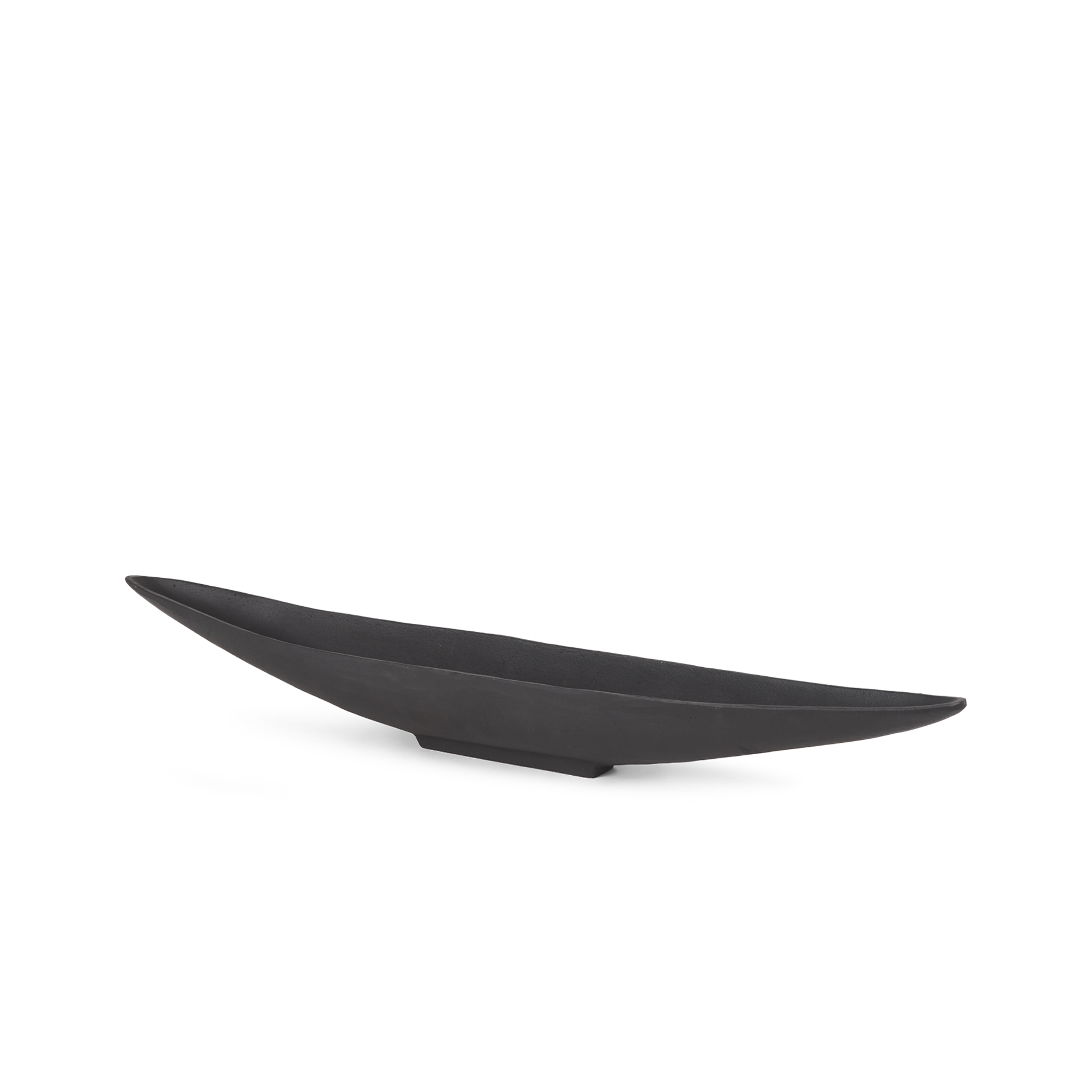 piero small matte black metal decorative bowl