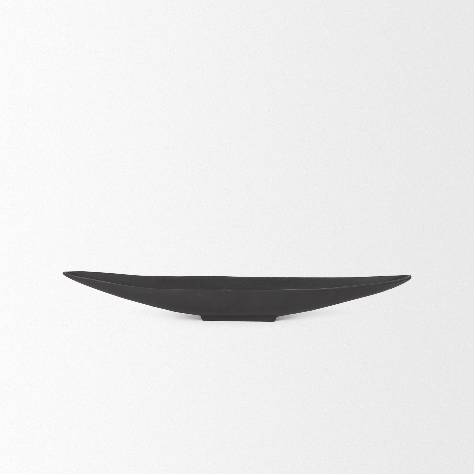piero small matte black metal decorative bowl