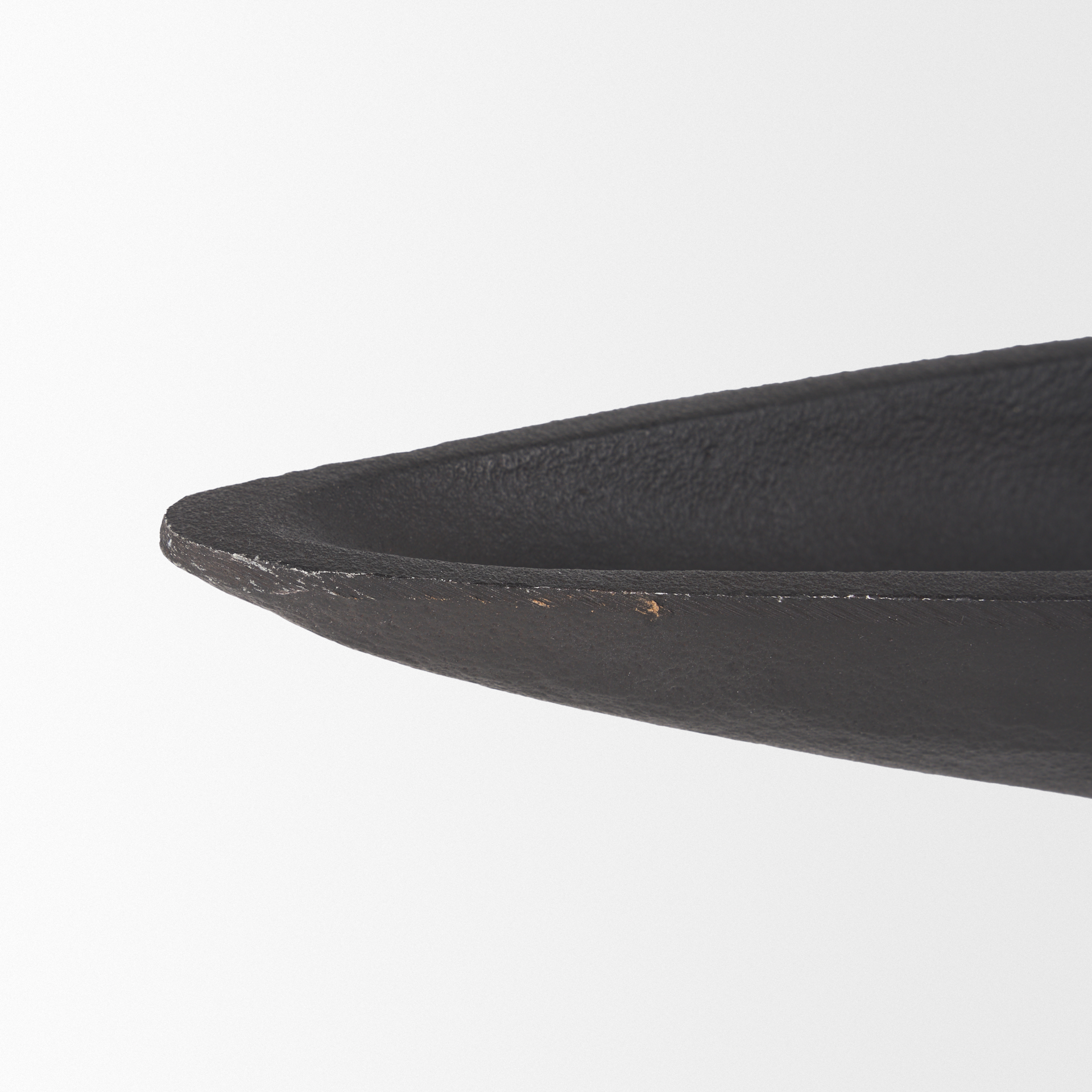piero large matte black metal decorative bowl