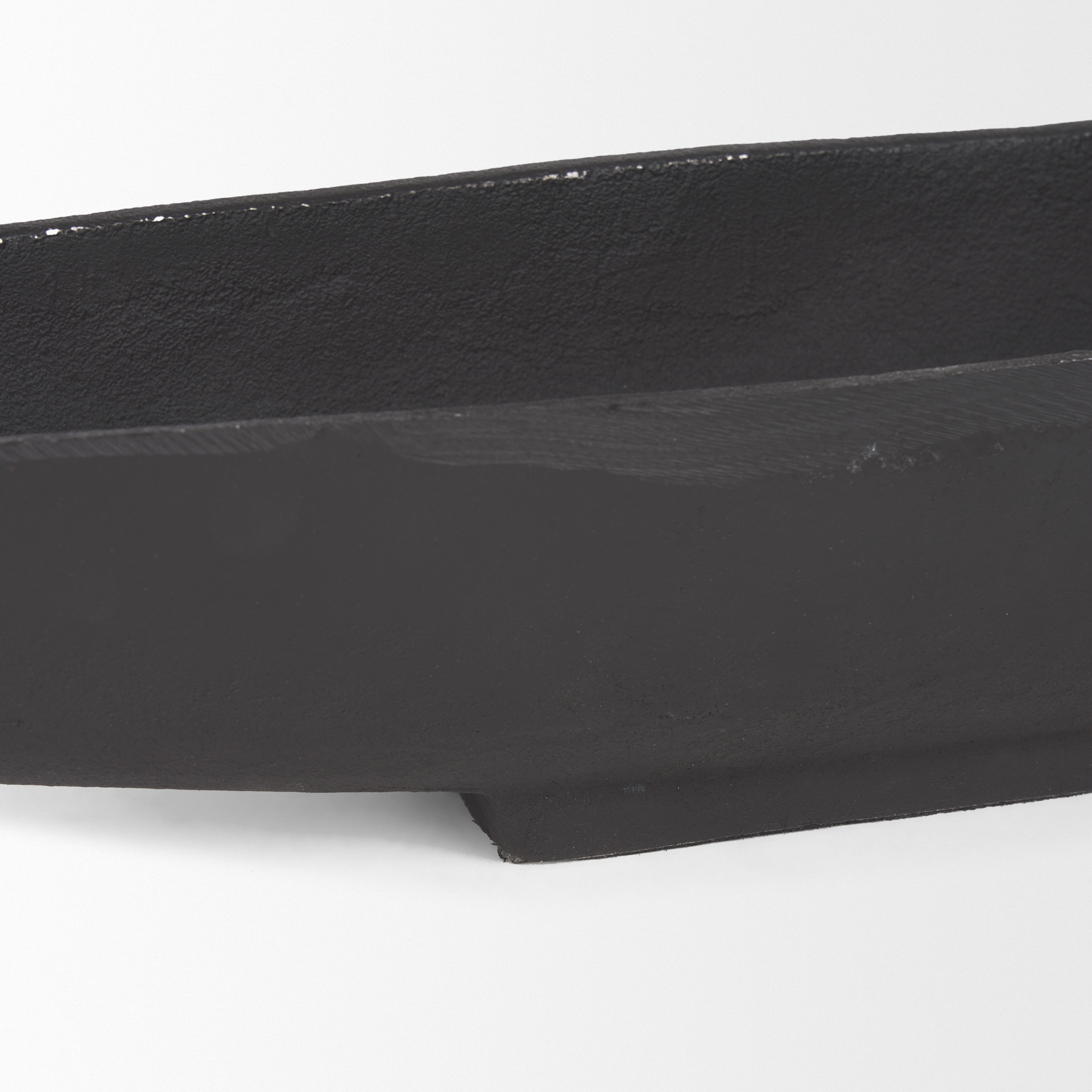 piero large matte black metal decorative bowl