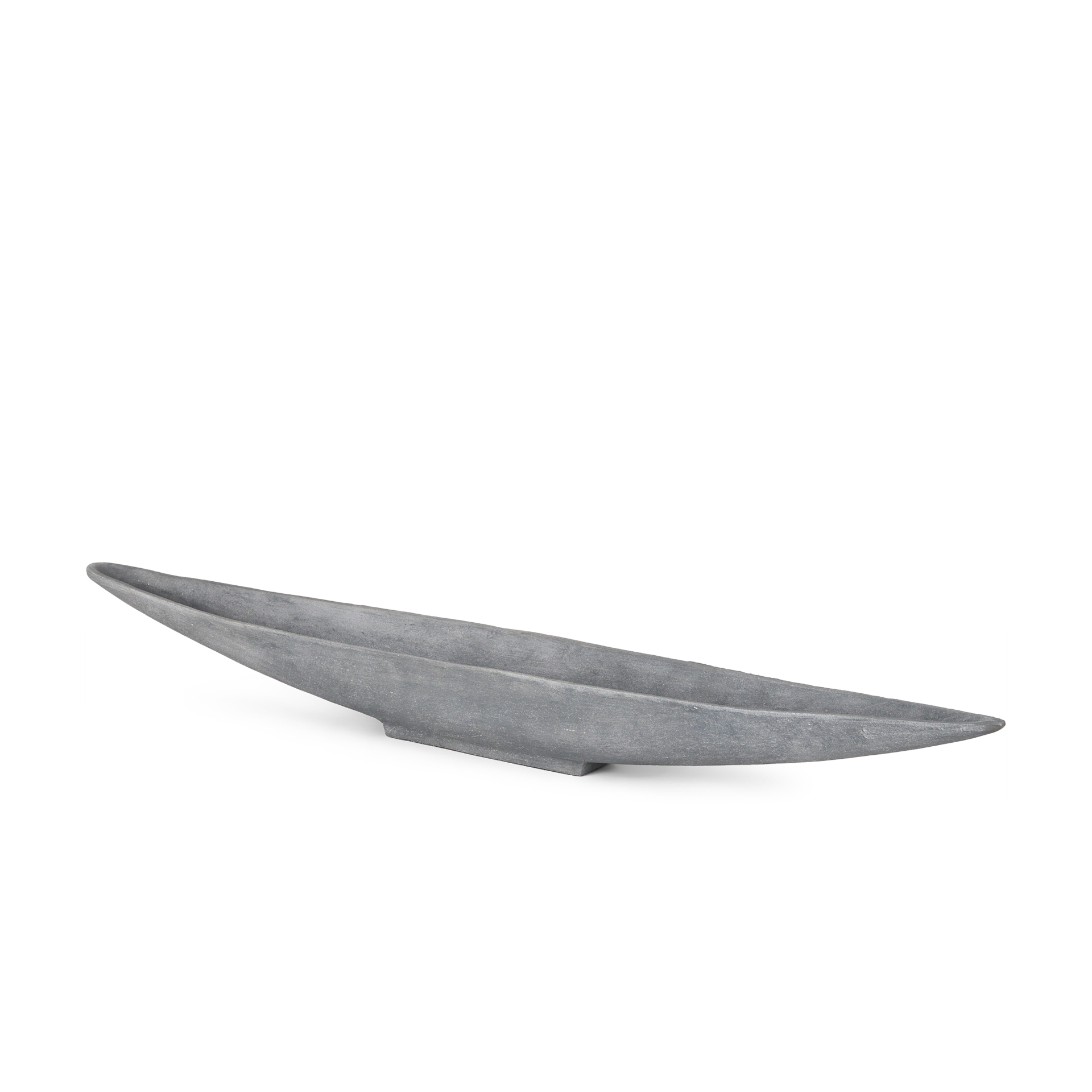 piero large concrete finished metal decorative bowl