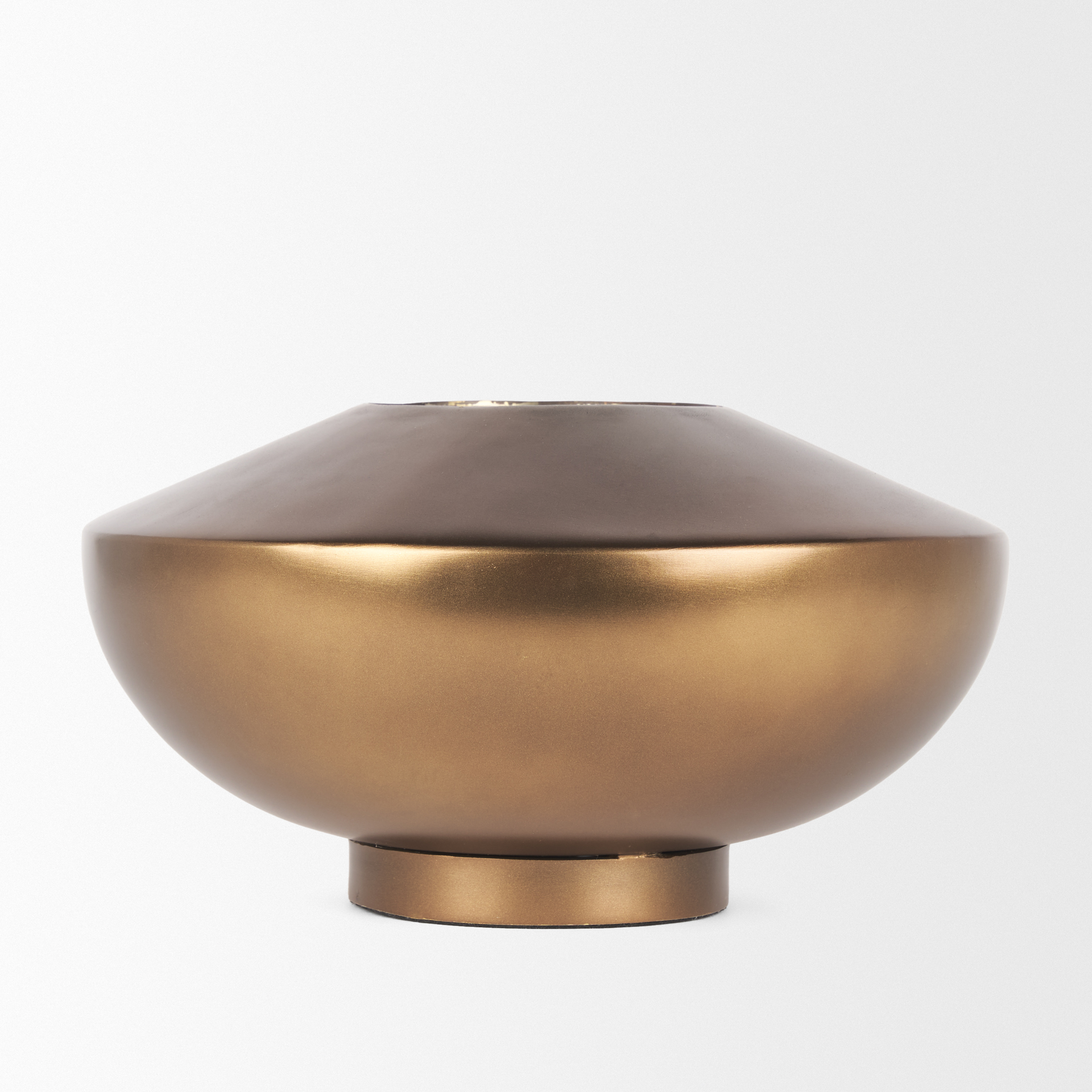 quiana large gold metal vase