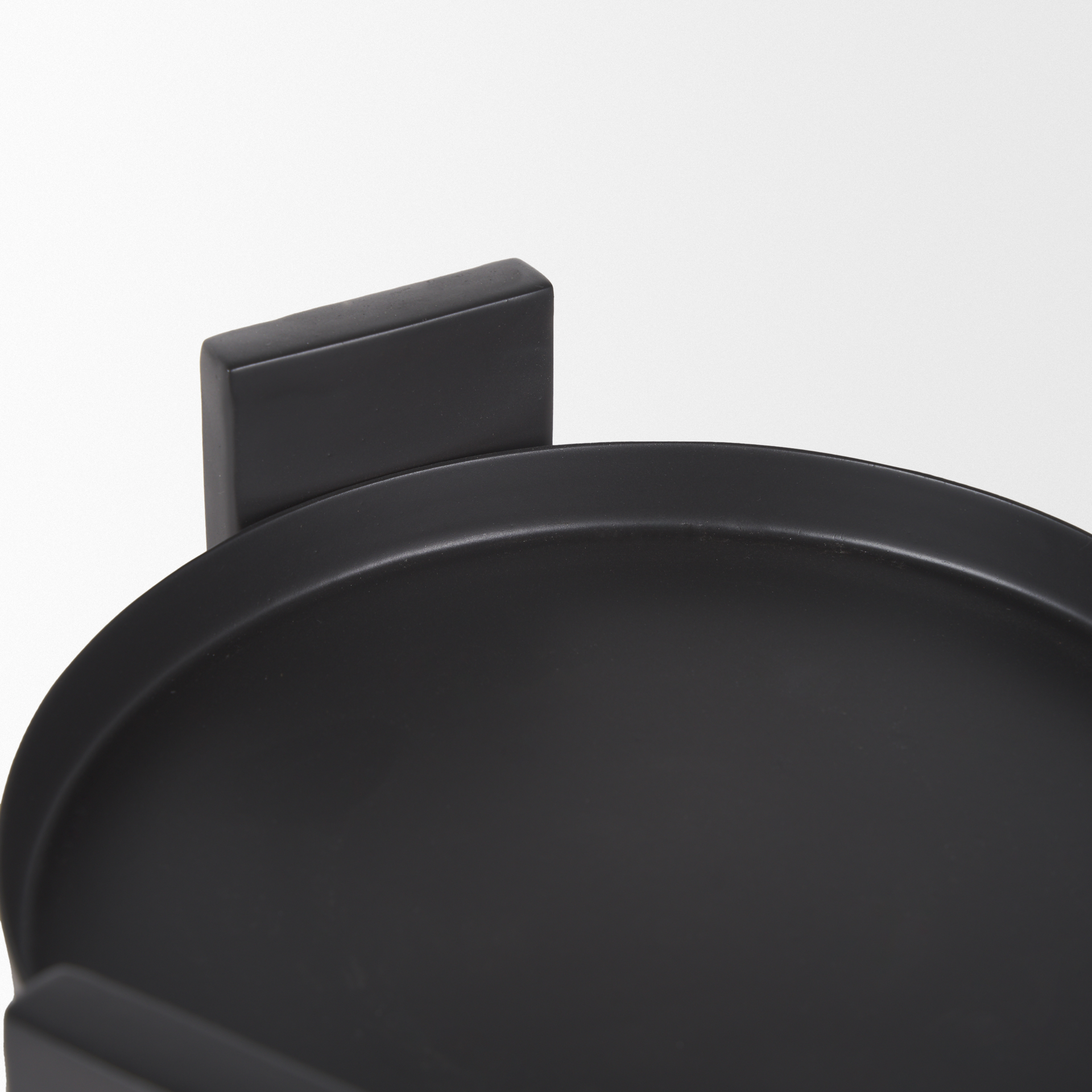 price small matte black metal w/ glass hurricane candle holder