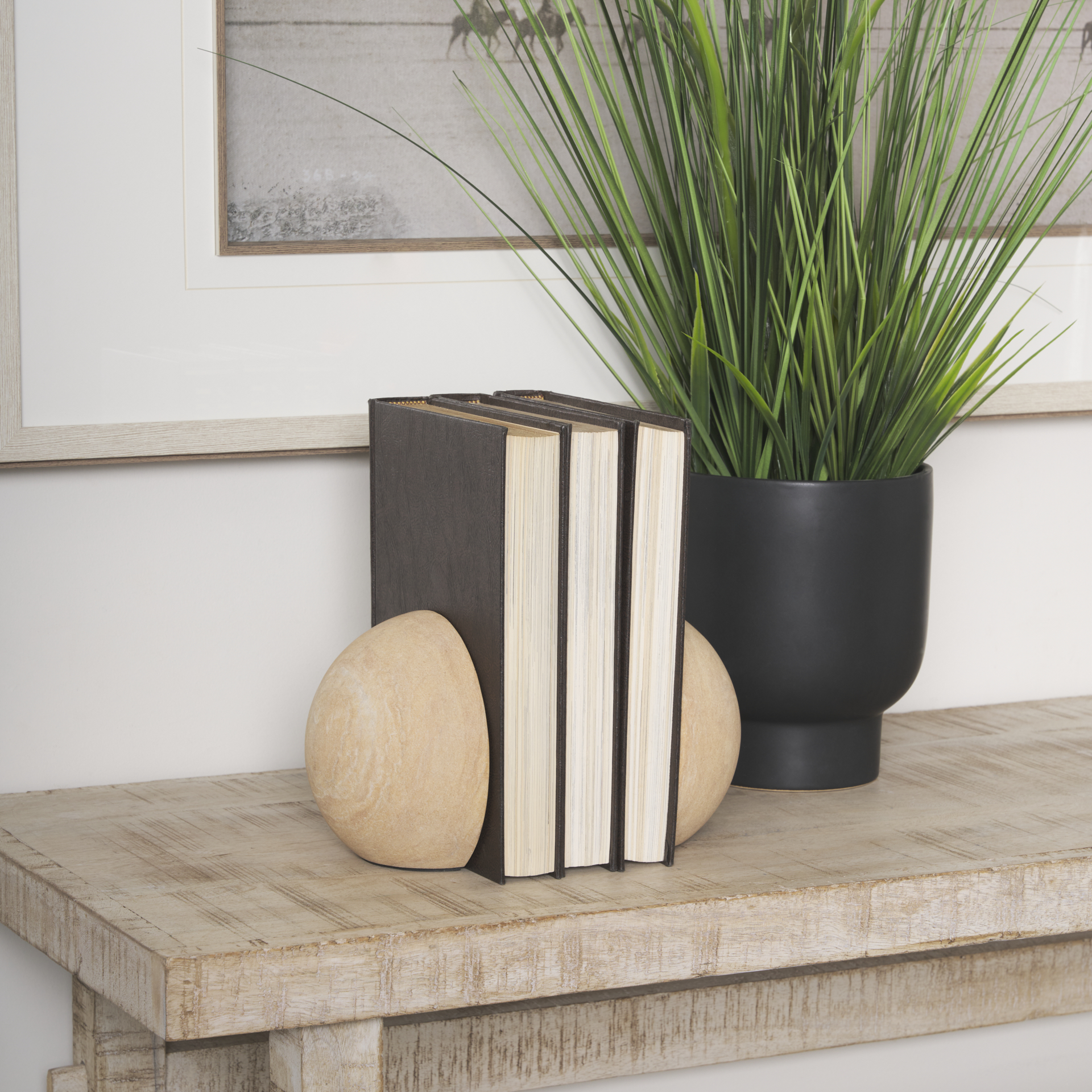 rahmi sandstone orb bookends