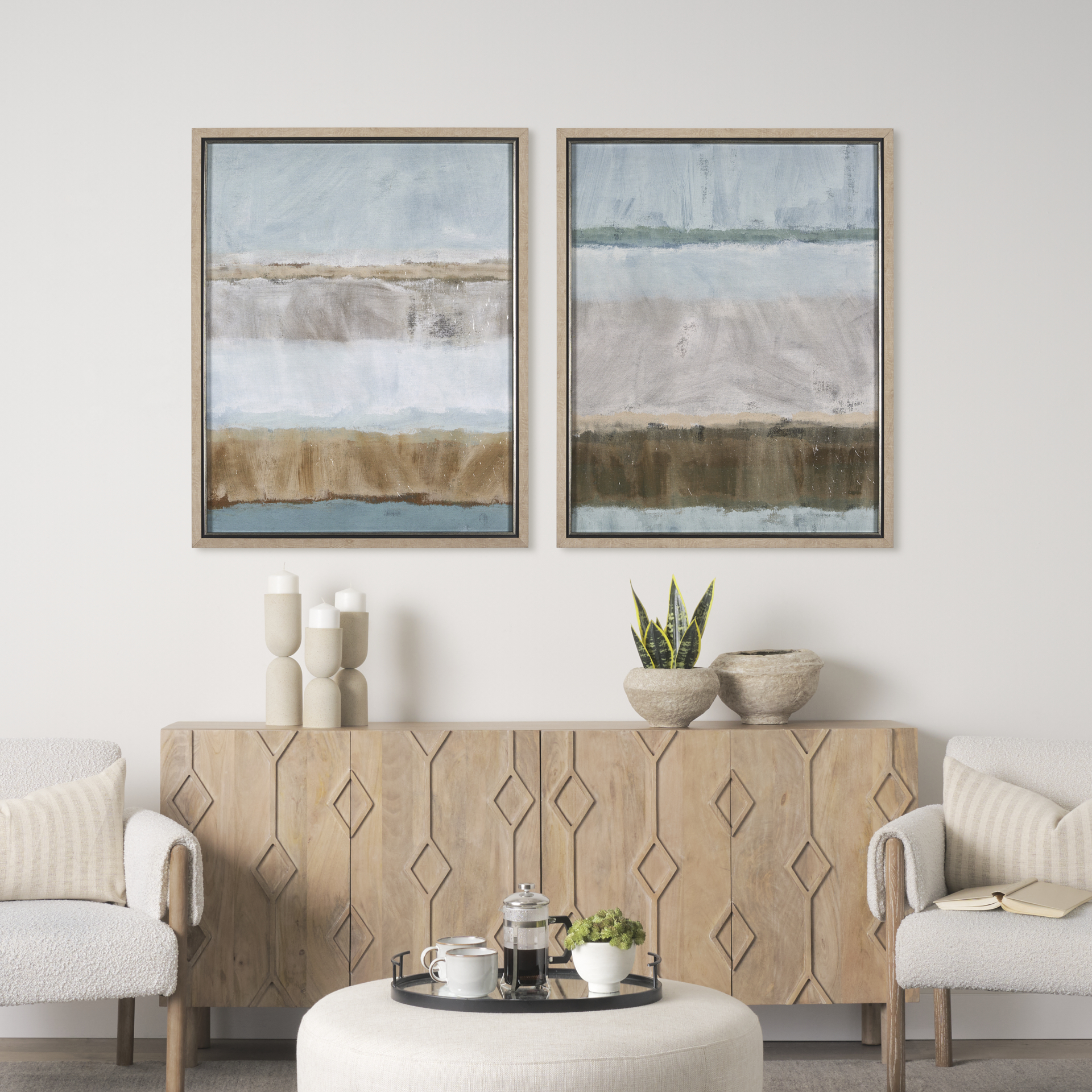 quiet echoes - sweep by mercana studio a hand embelished textured framed art print