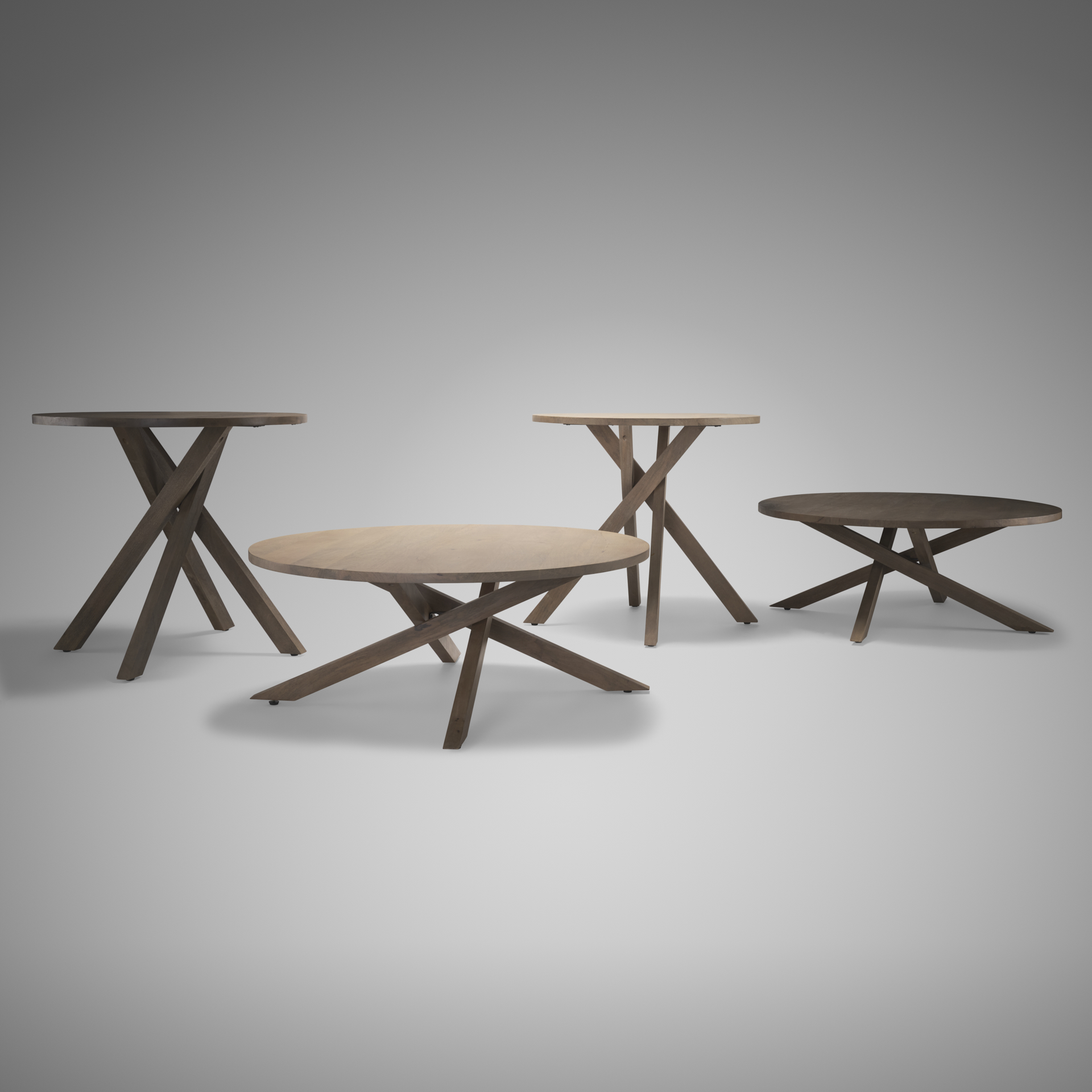 solana medium brown wood coffee table