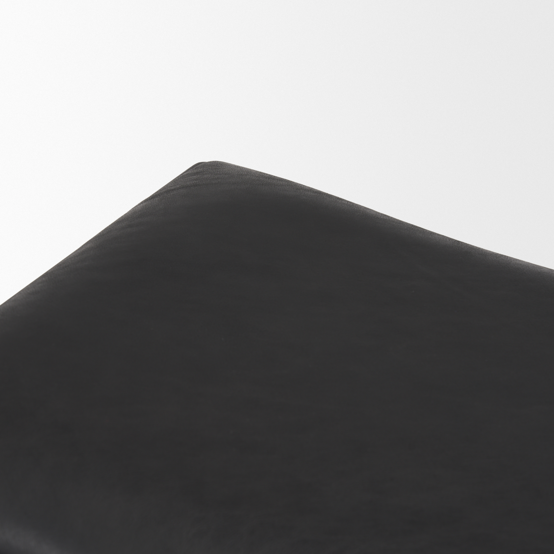 taniel black leather w/ black metal stool