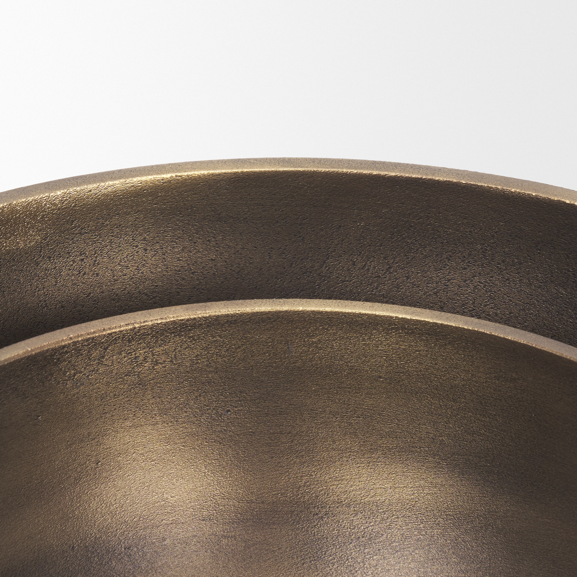 tomiko decorative brass finished cast aluminum round bowls