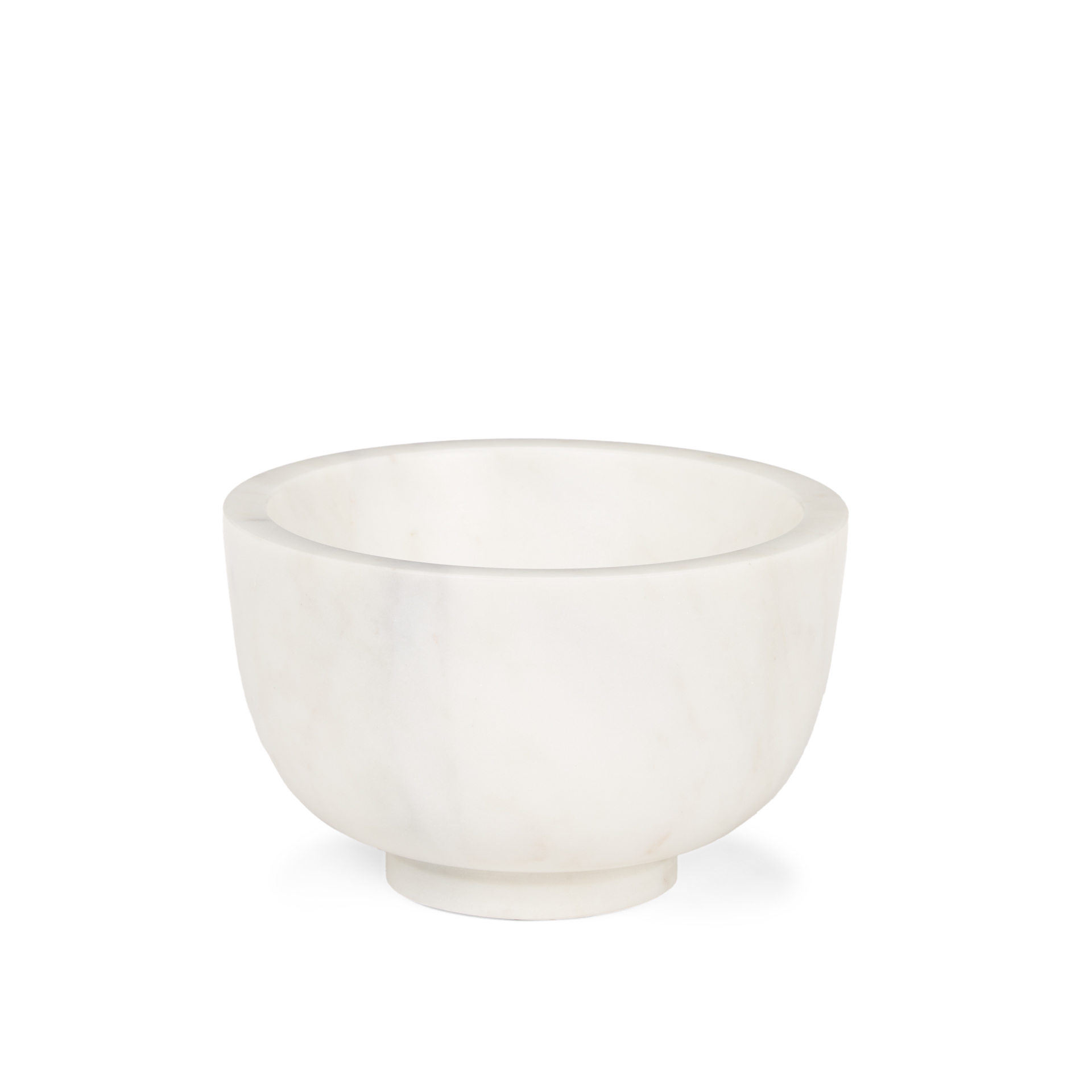 katora small premium solid white marble bowl
