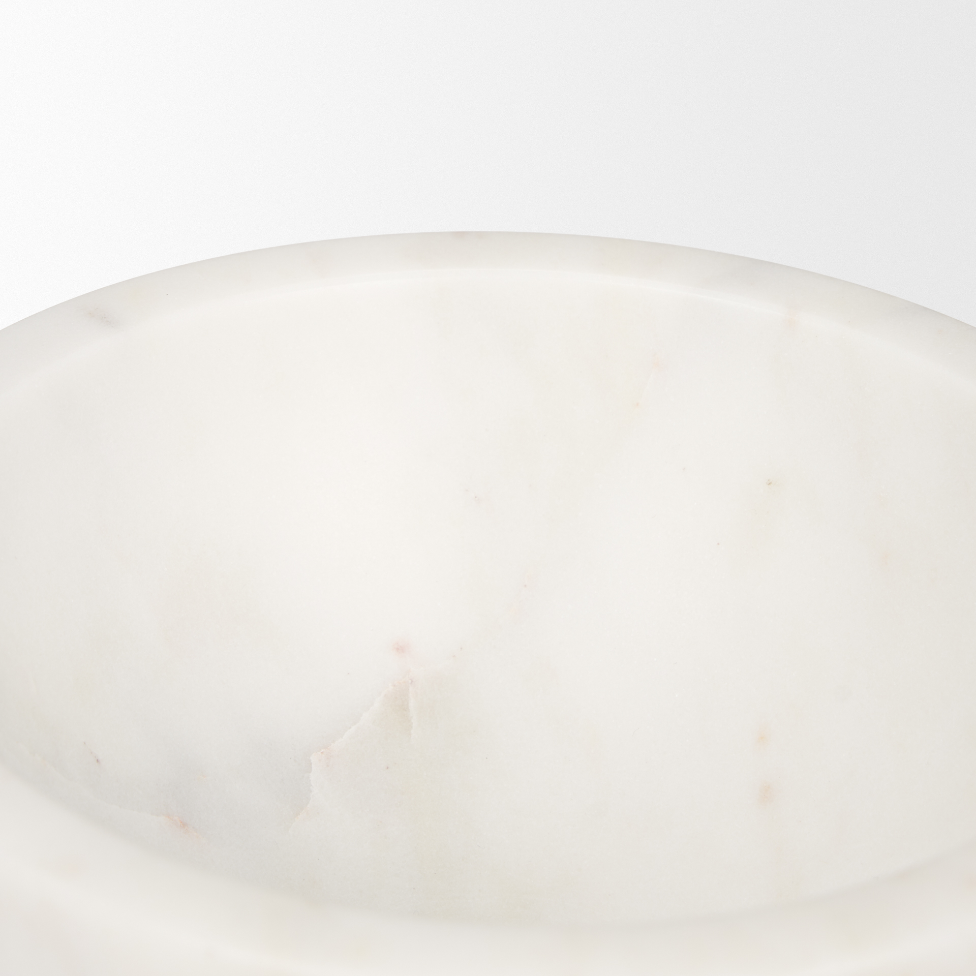 katora small premium solid white marble bowl