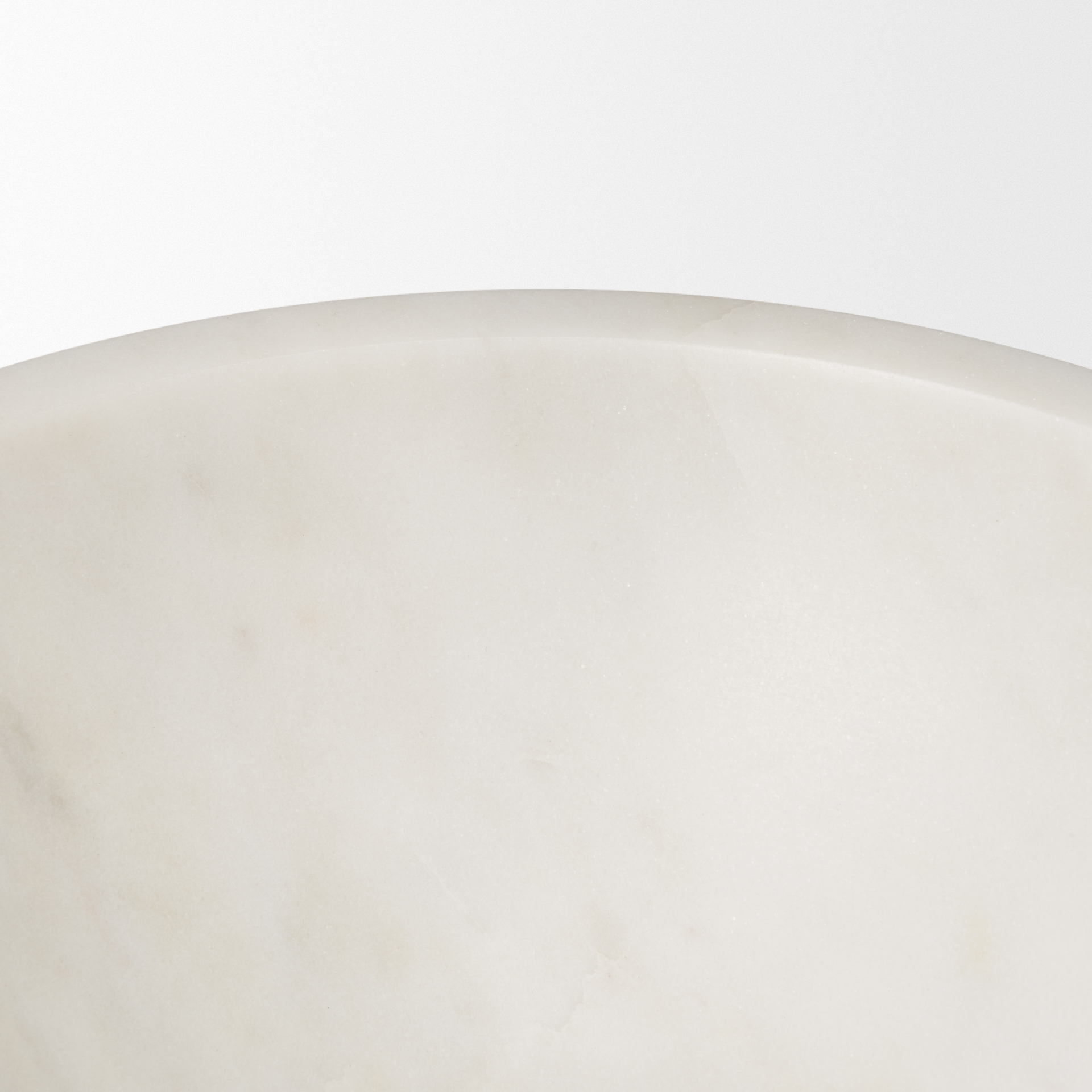 katora large premium solid white marble bowl
