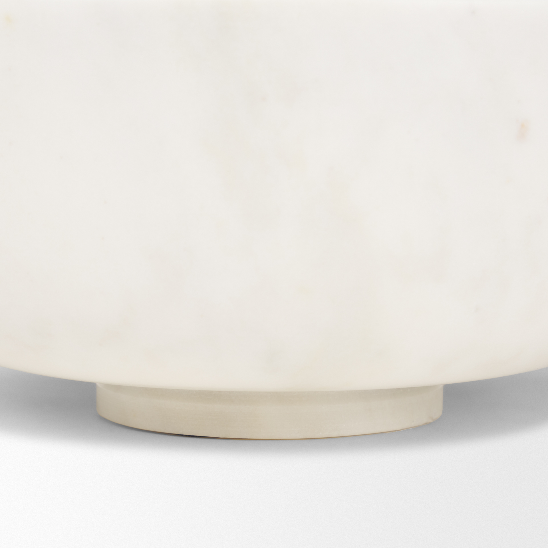 katora large premium solid white marble bowl
