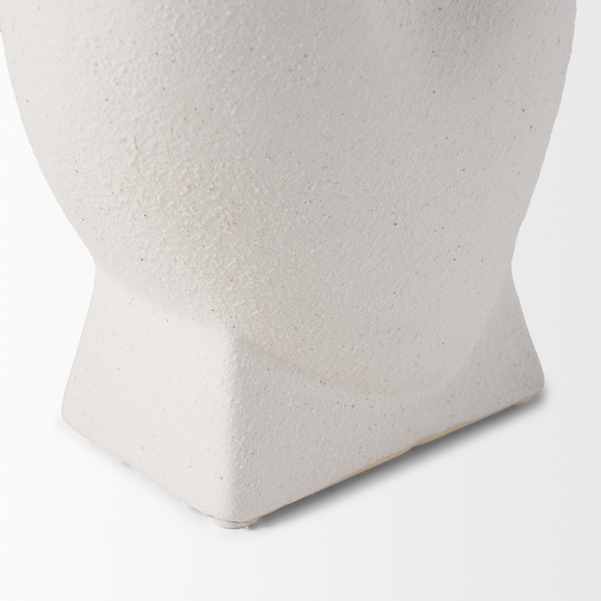 darian tall textured matte white ceramic vase