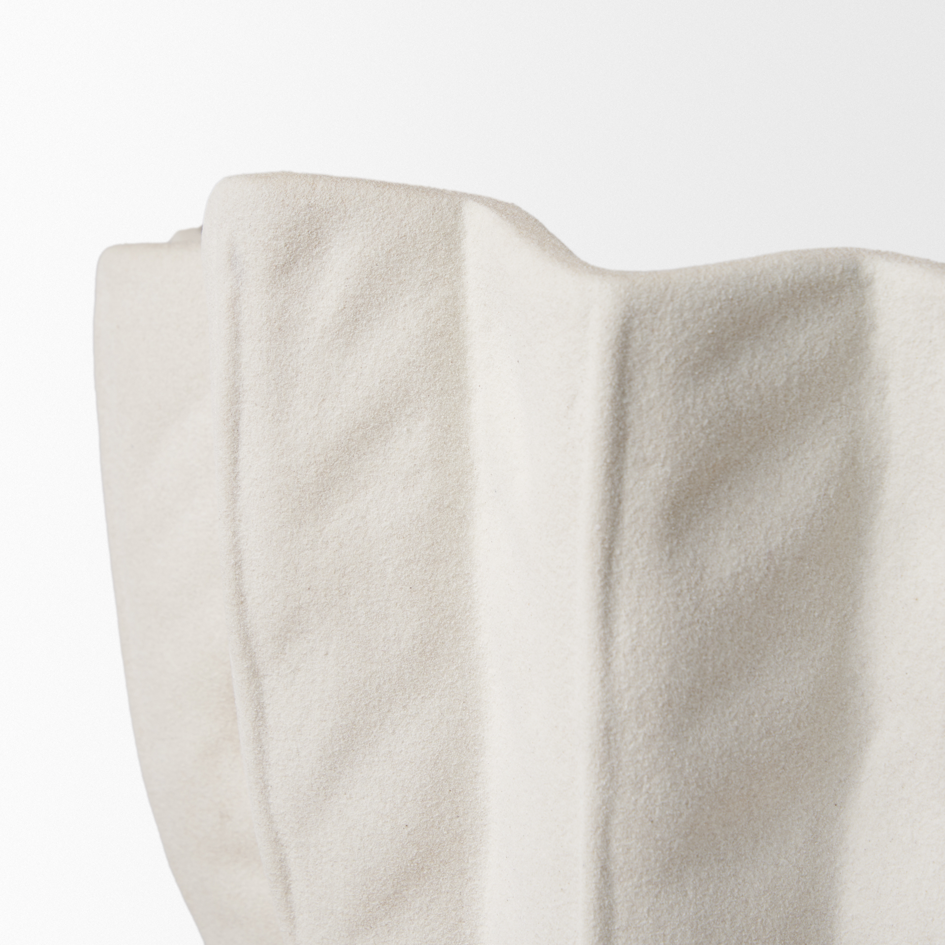 daria textured white sculptural ceramic bowl