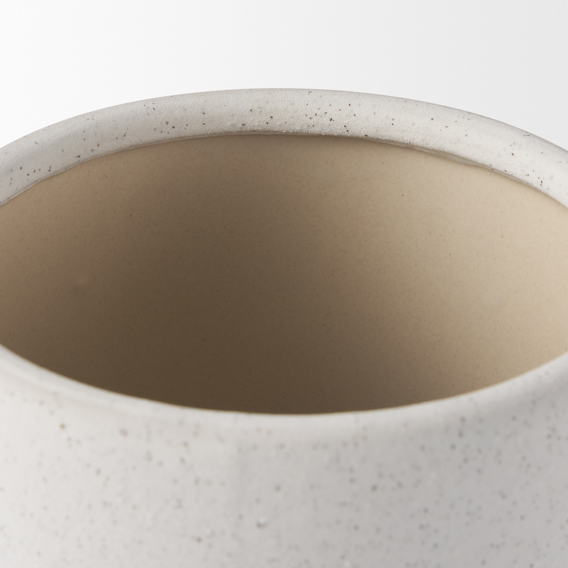 dylan small textured off white w/ handles ceramic vase