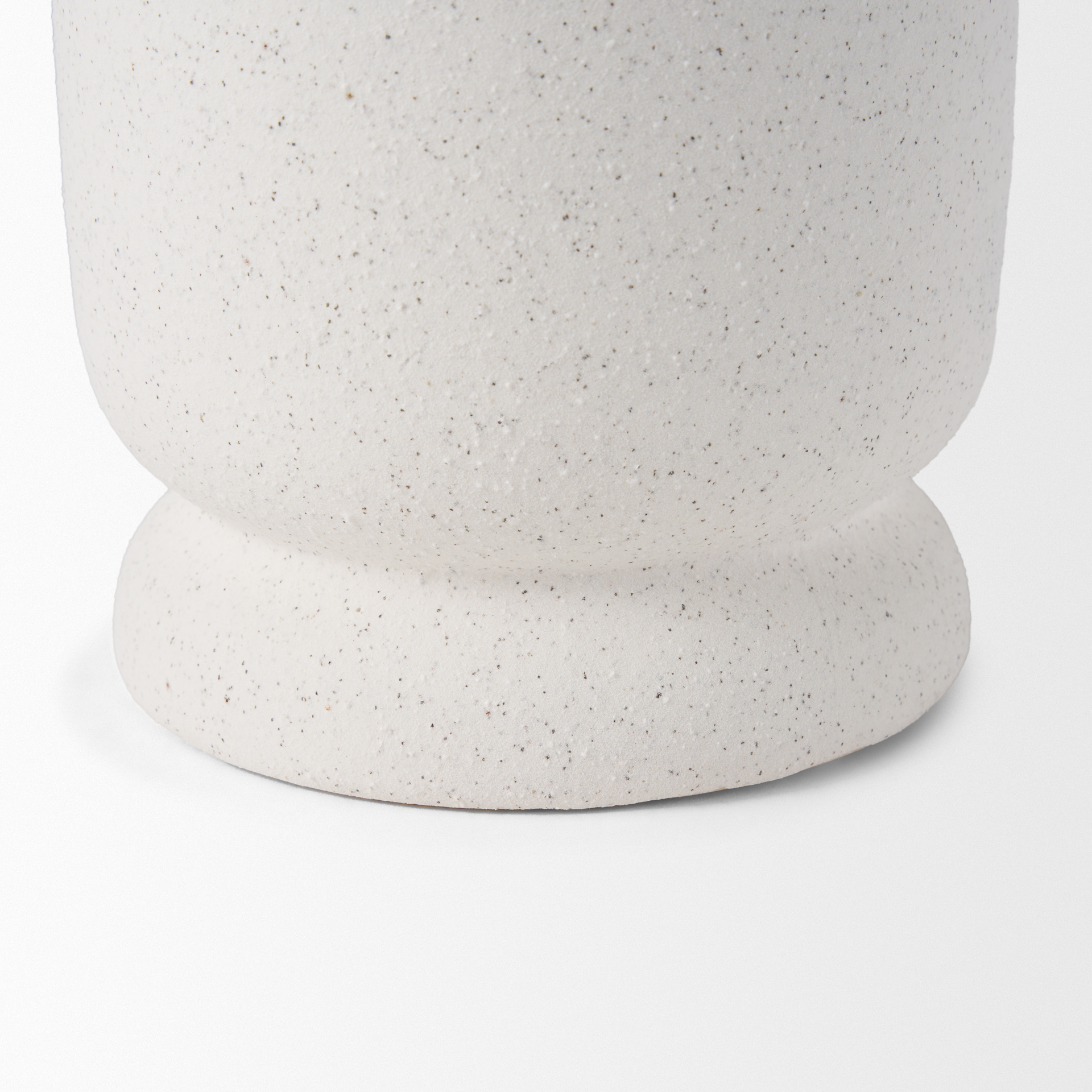 dylan small textured off white w/ handles ceramic vase