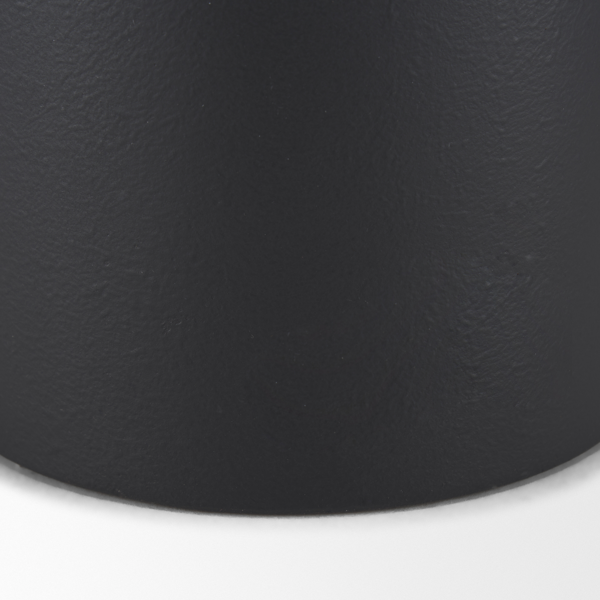townley small white w/ black ombre metal vase