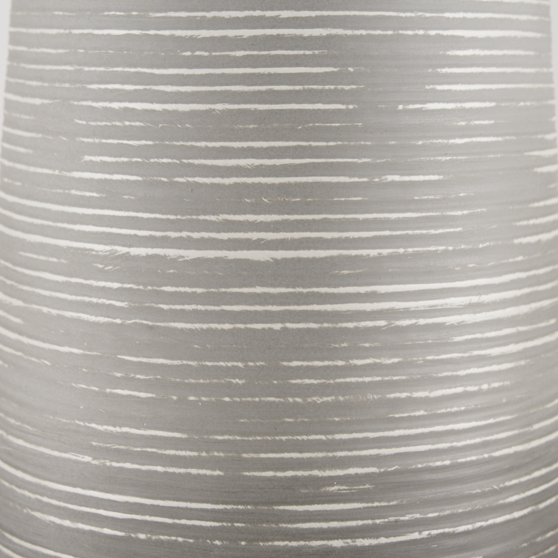 toru tall white w/ grey ombre metal vase