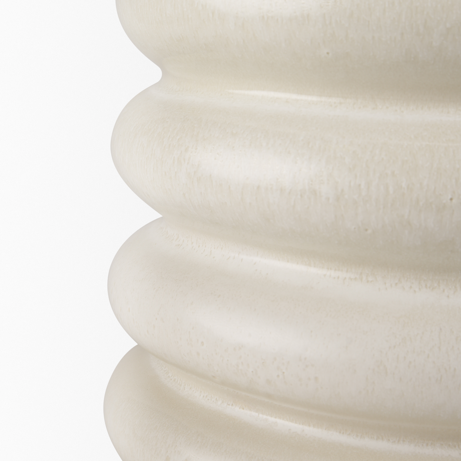 twyla short cream glazed floor vase