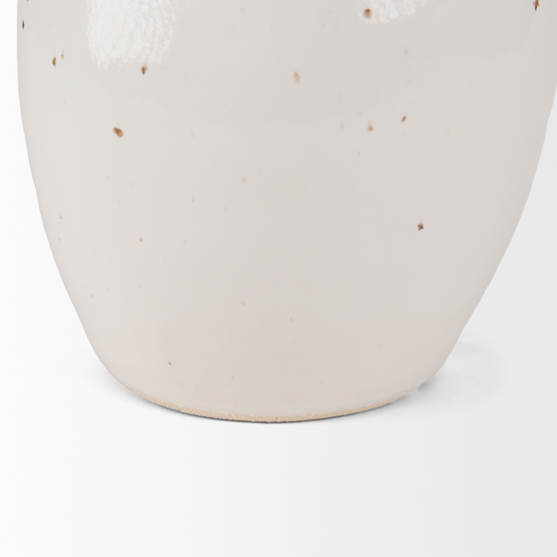 urvi tall off white speckled asymmetrical ceramic vase