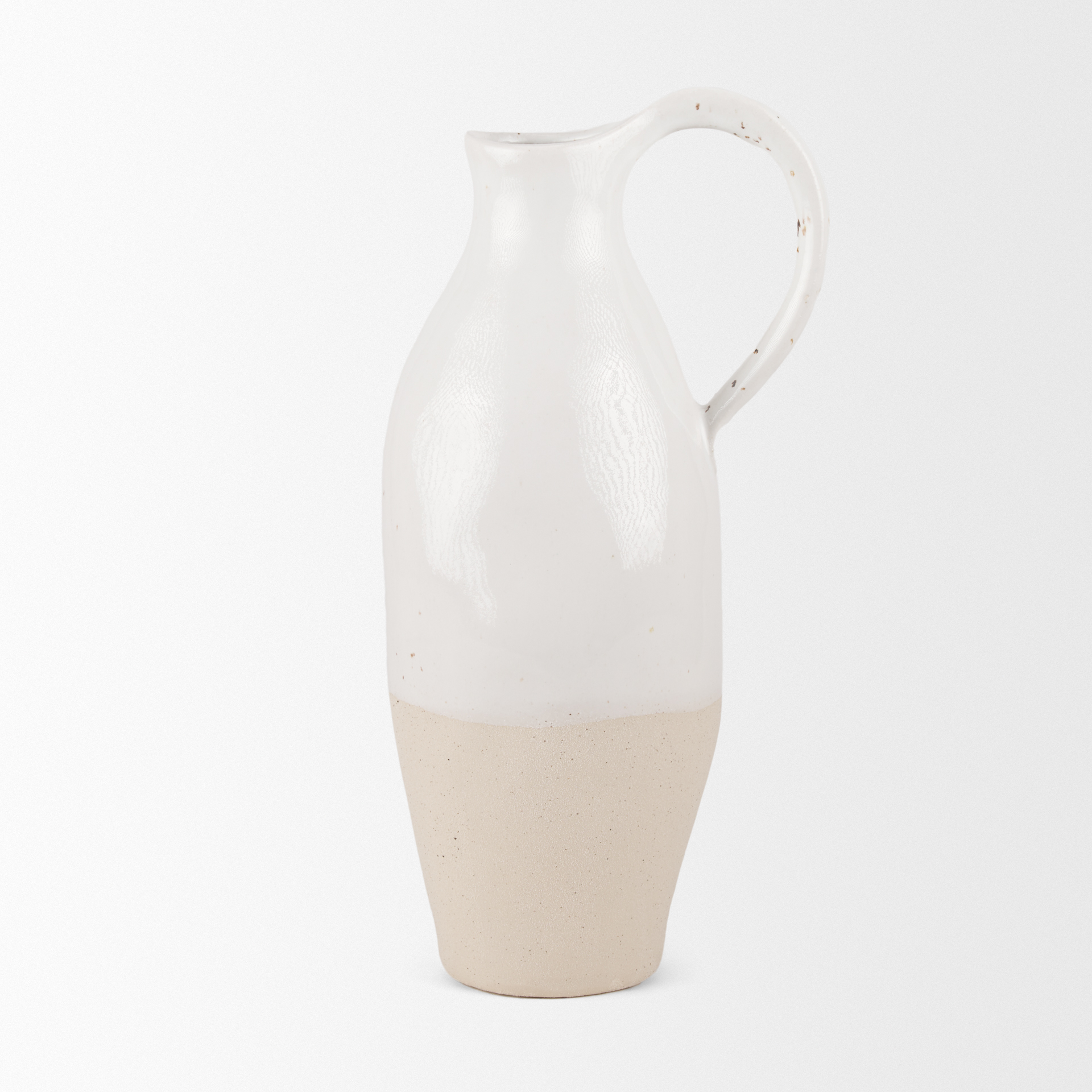 valora black speckled cream w/ light beige ceramic jug