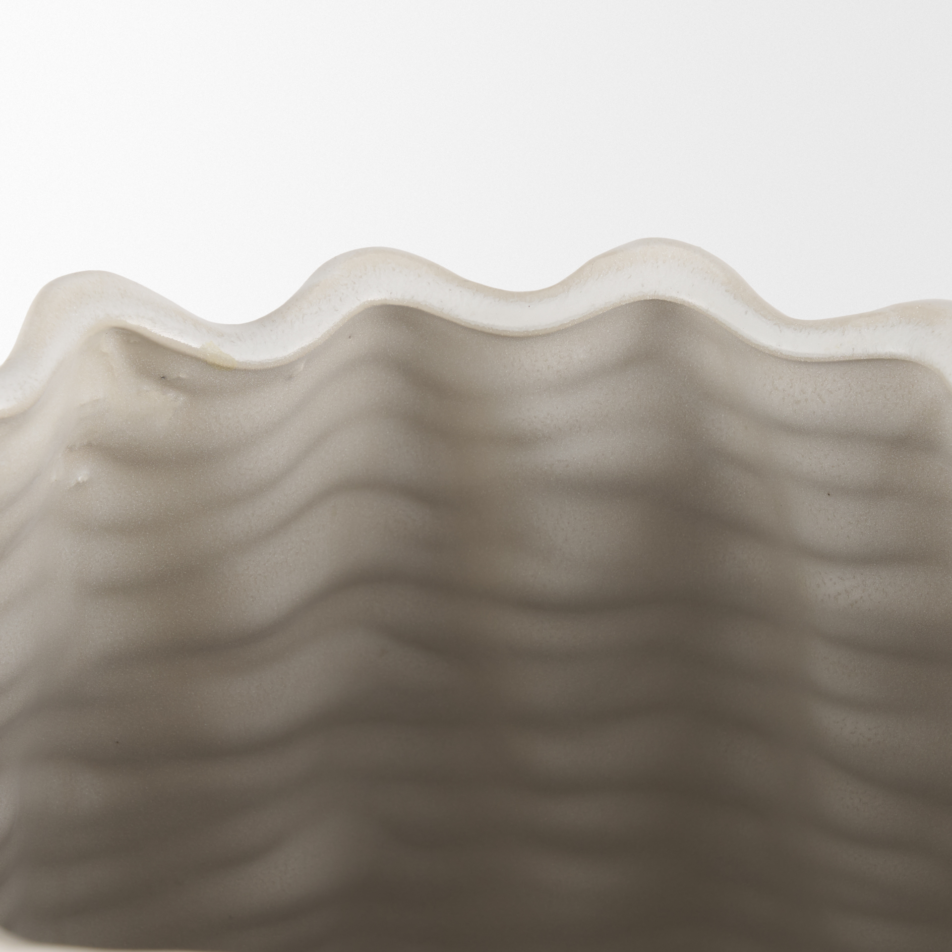 velia tall seashell sculptural cream glazed ceramic vase