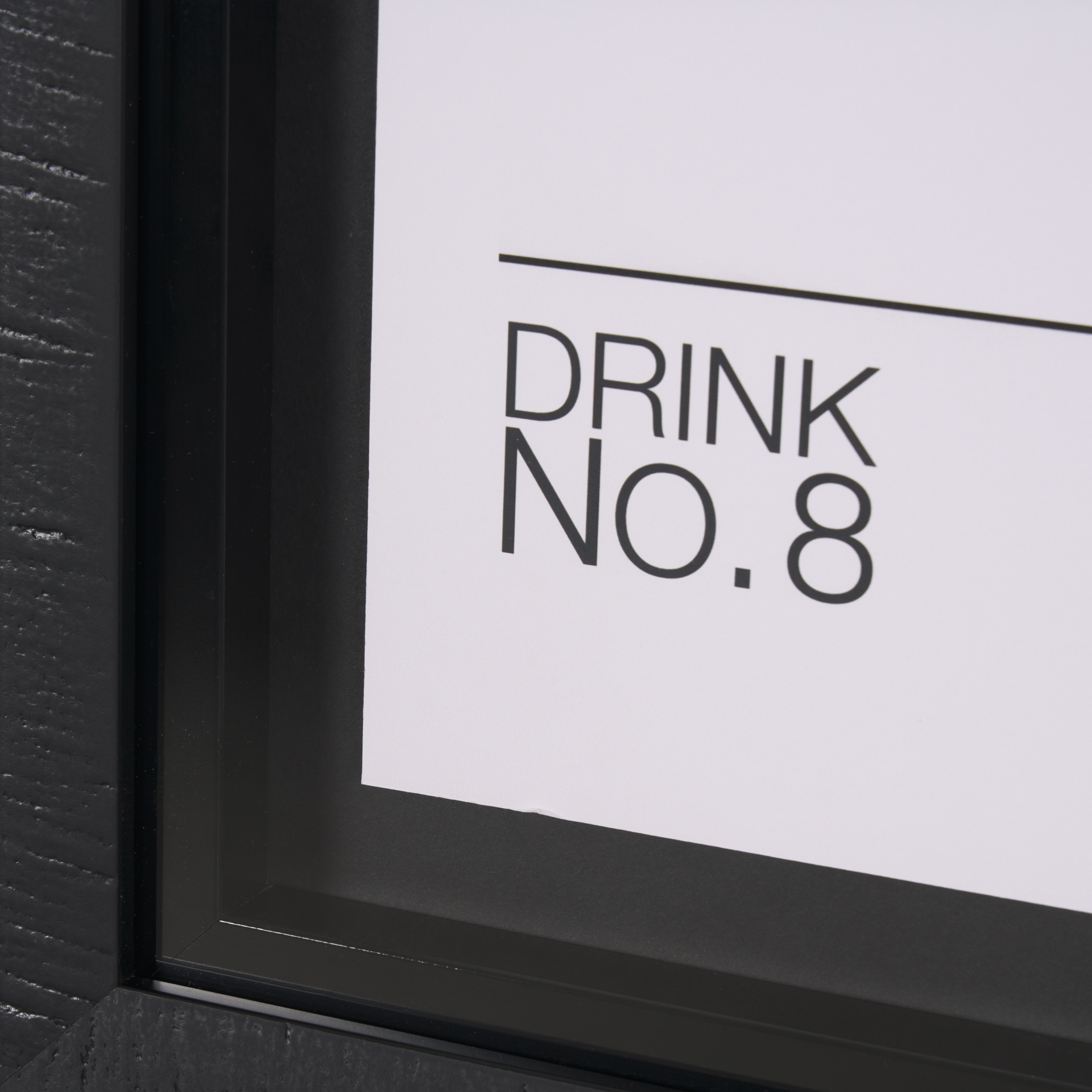 espresso martini by mercana studio a hand embelished textured framed art print matted under glass