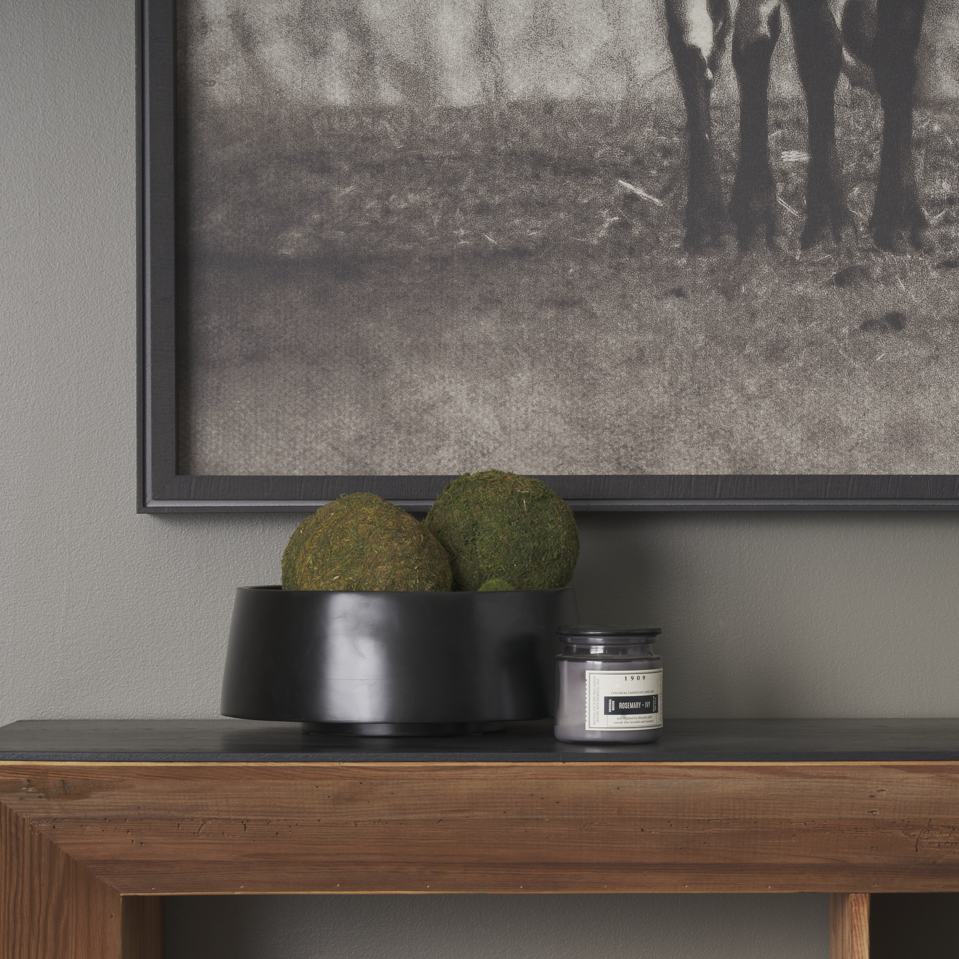 kadara black solid wood decorative bowl