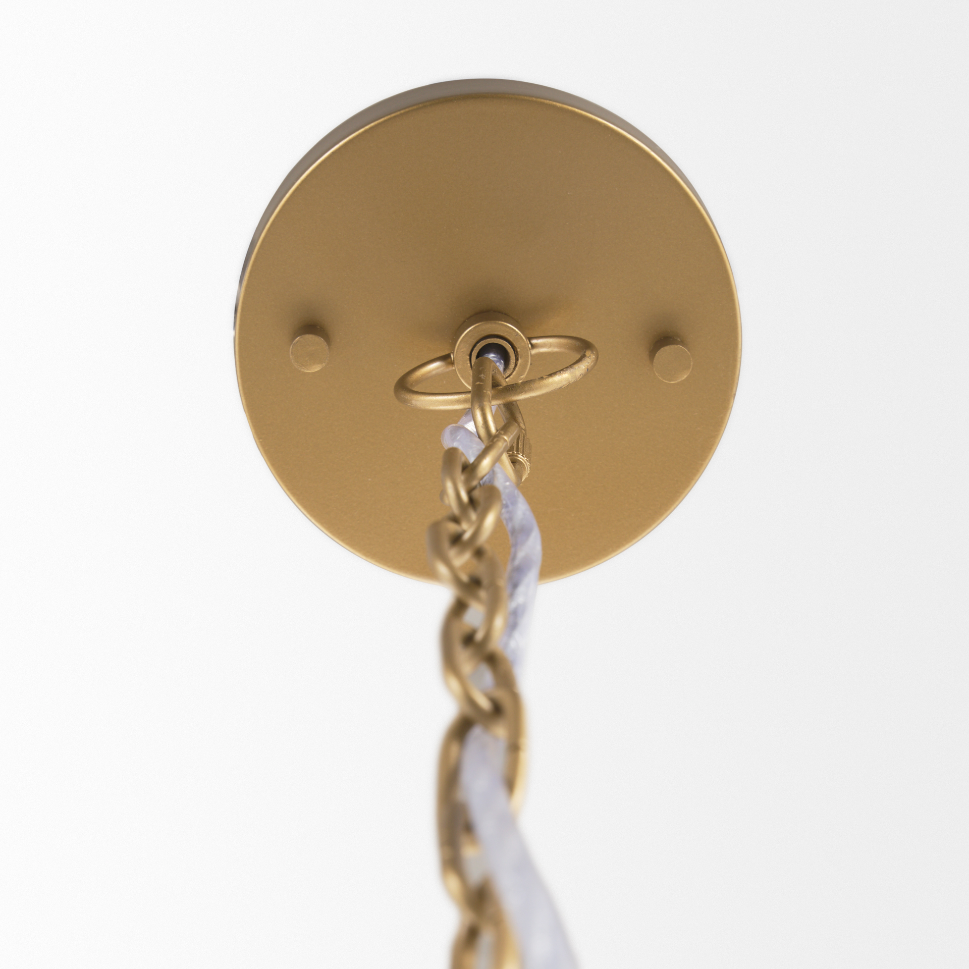 tosha 1-light cotton rope bell pendant